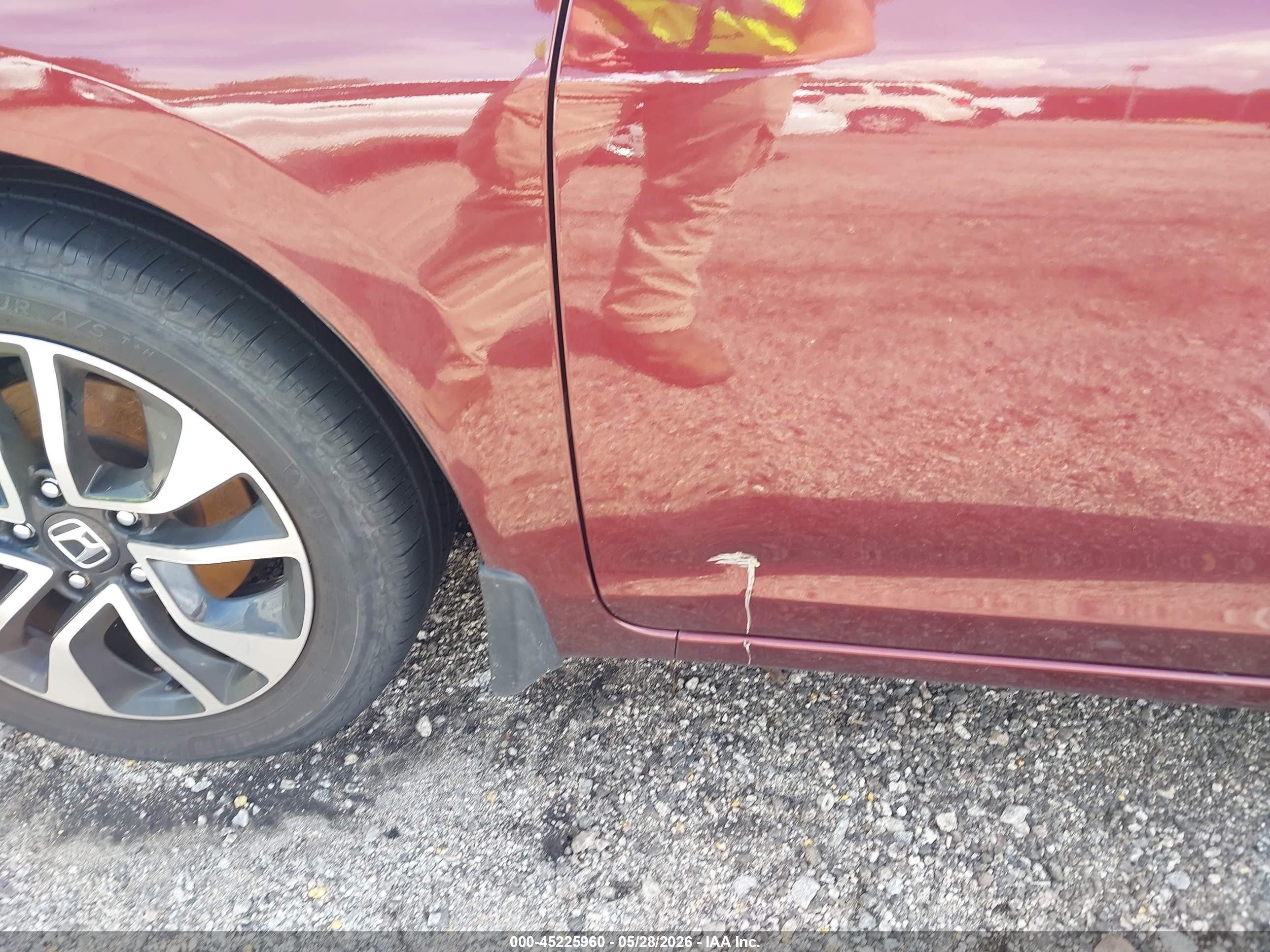 2015 Honda Civic Ex Burgundy vin: 19XFB2F80FE005003