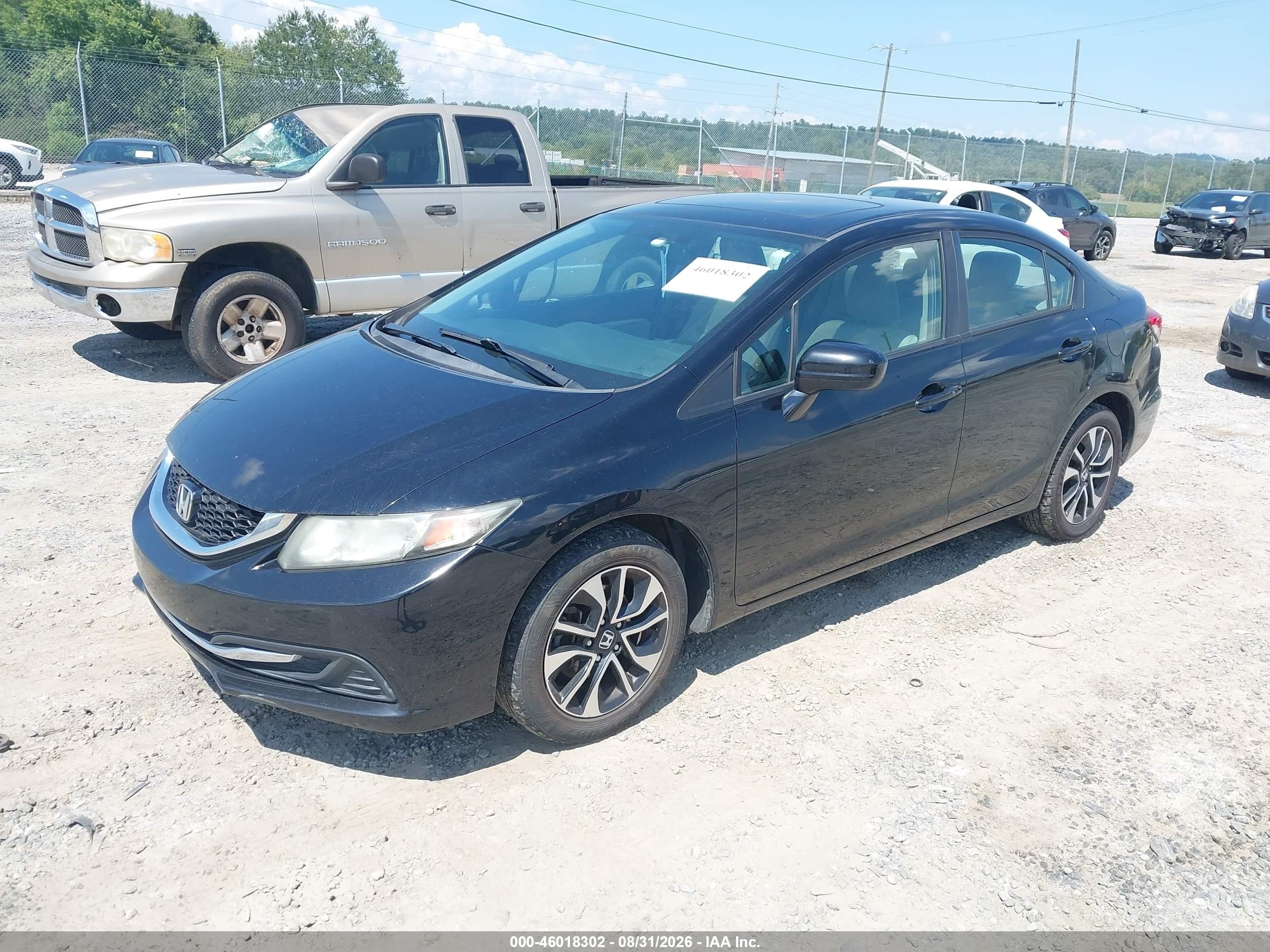 2015 Honda Civic Ex Black vin: 19XFB2F80FE006619