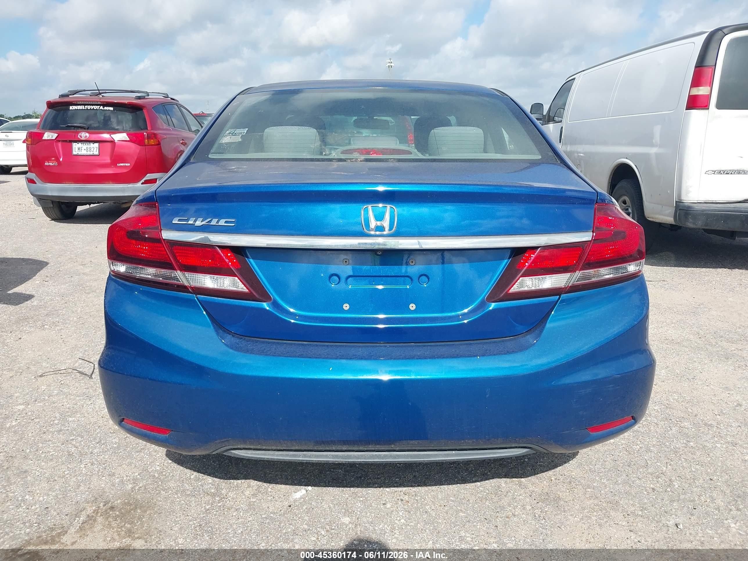 2015 Honda Civic Ex Blue vin: 19XFB2F80FE031178
