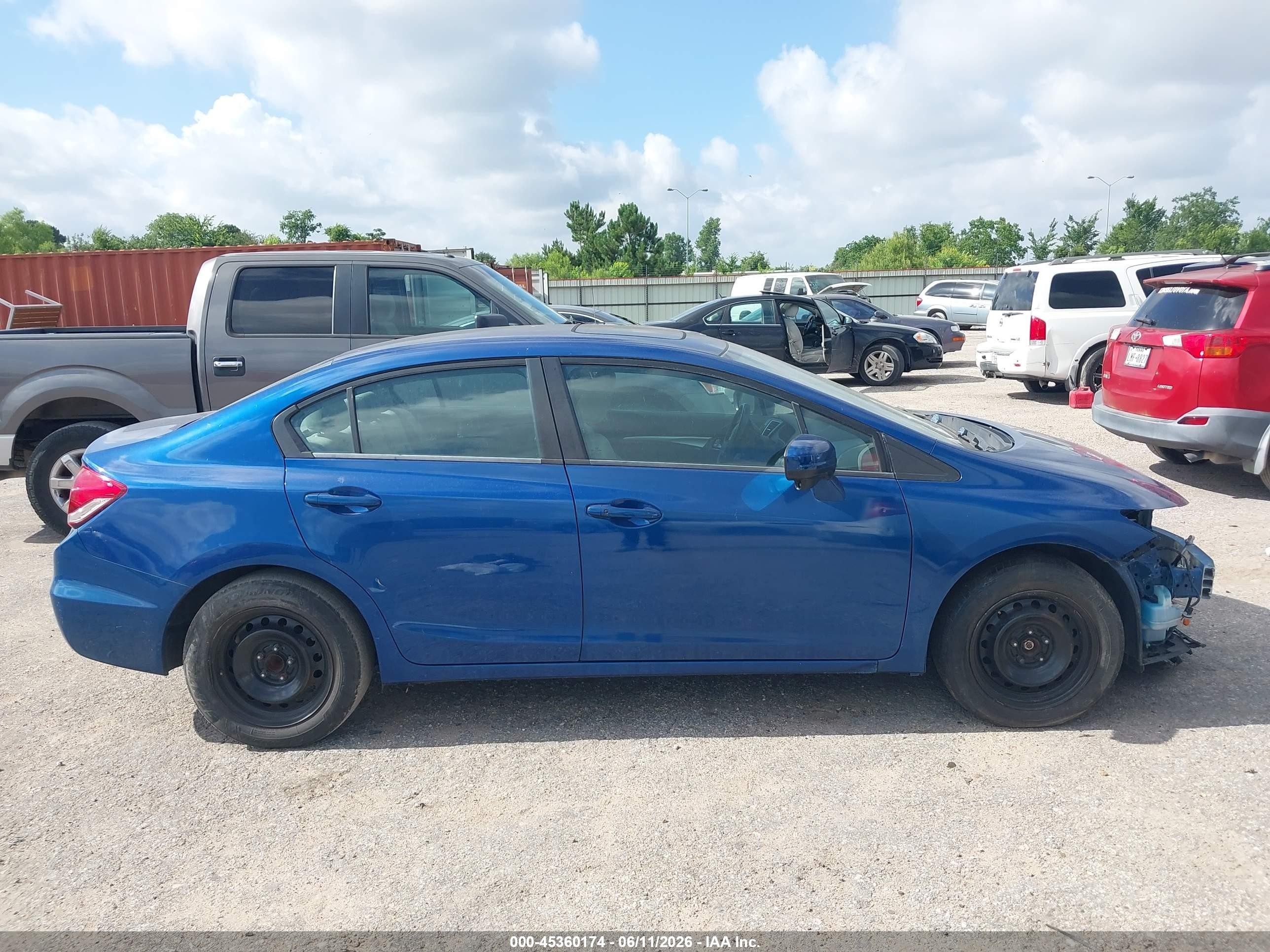 2015 Honda Civic Ex Blue vin: 19XFB2F80FE031178