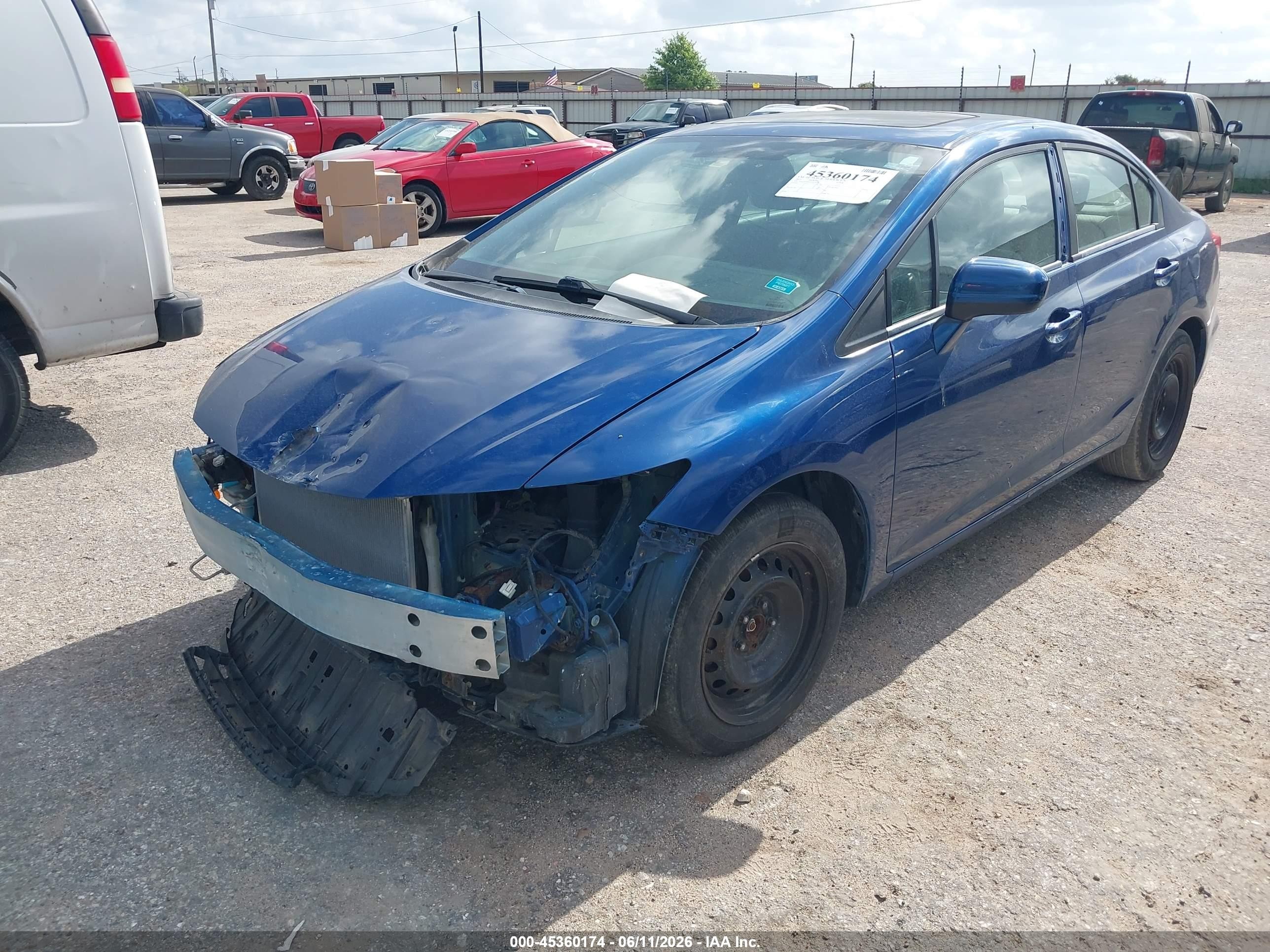 2015 Honda Civic Ex Blue vin: 19XFB2F80FE031178