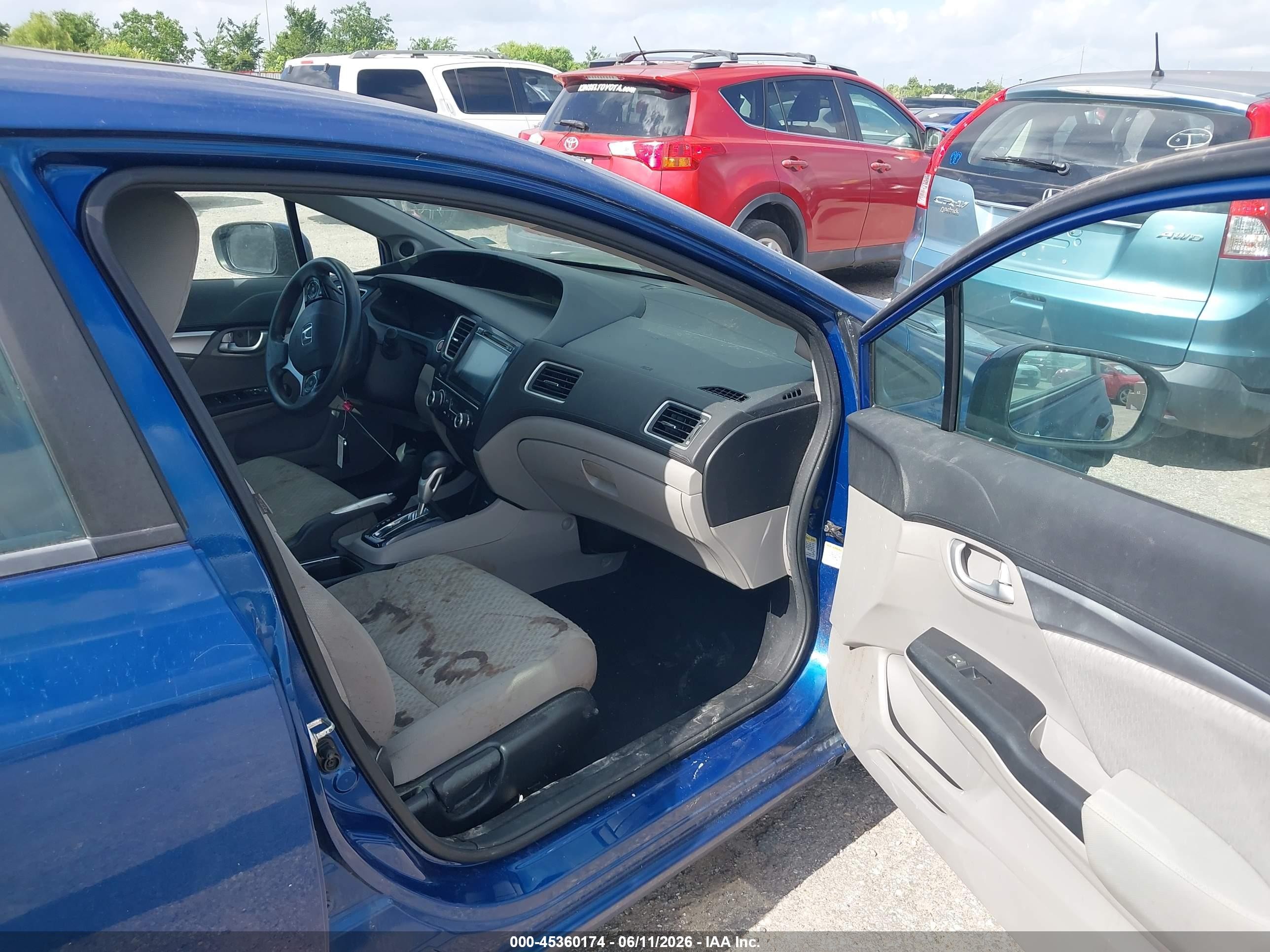 2015 Honda Civic Ex Blue vin: 19XFB2F80FE031178