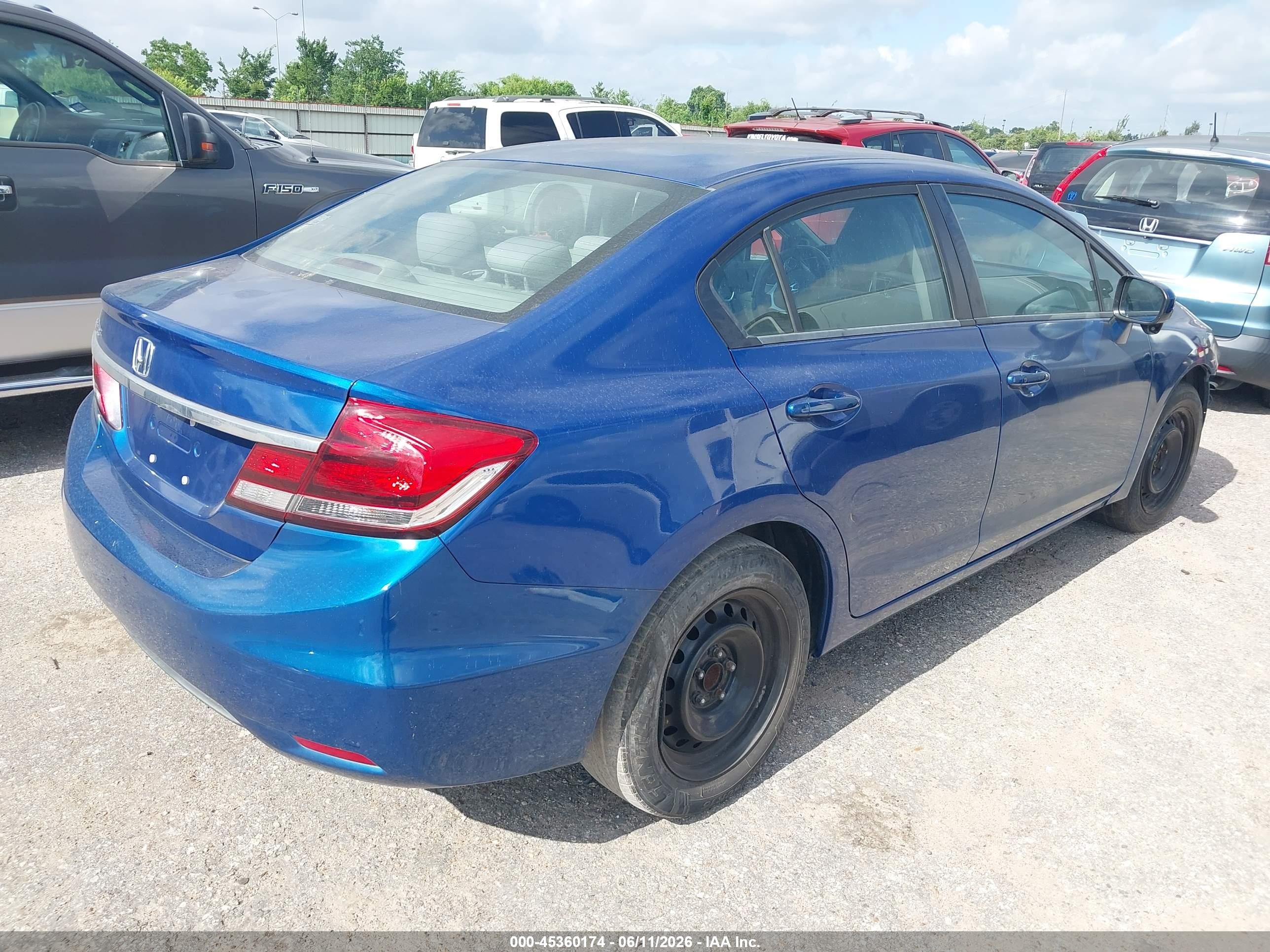 2015 Honda Civic Ex Blue vin: 19XFB2F80FE031178