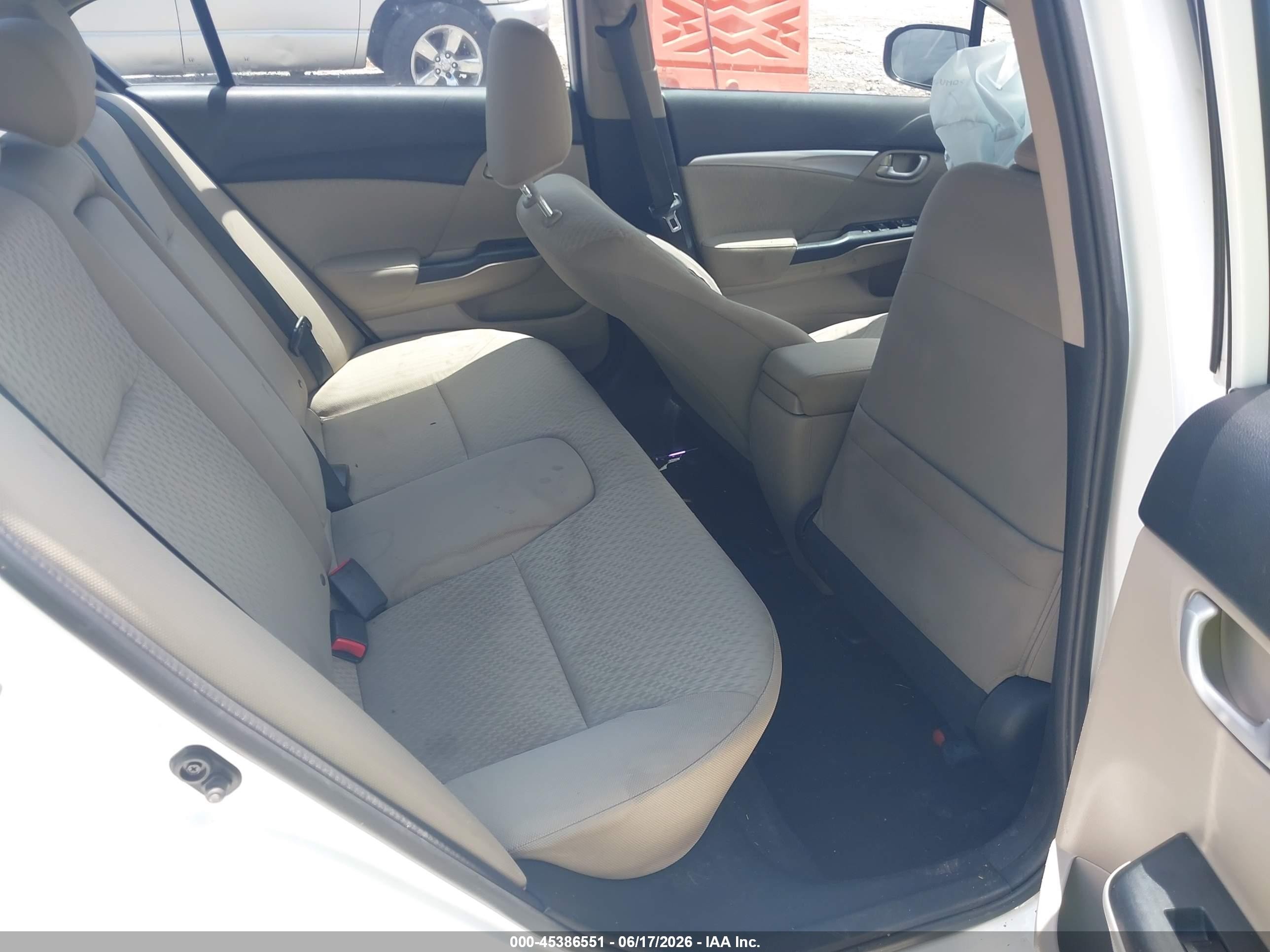 2015 Honda Civic Ex White vin: 19XFB2F80FE042553