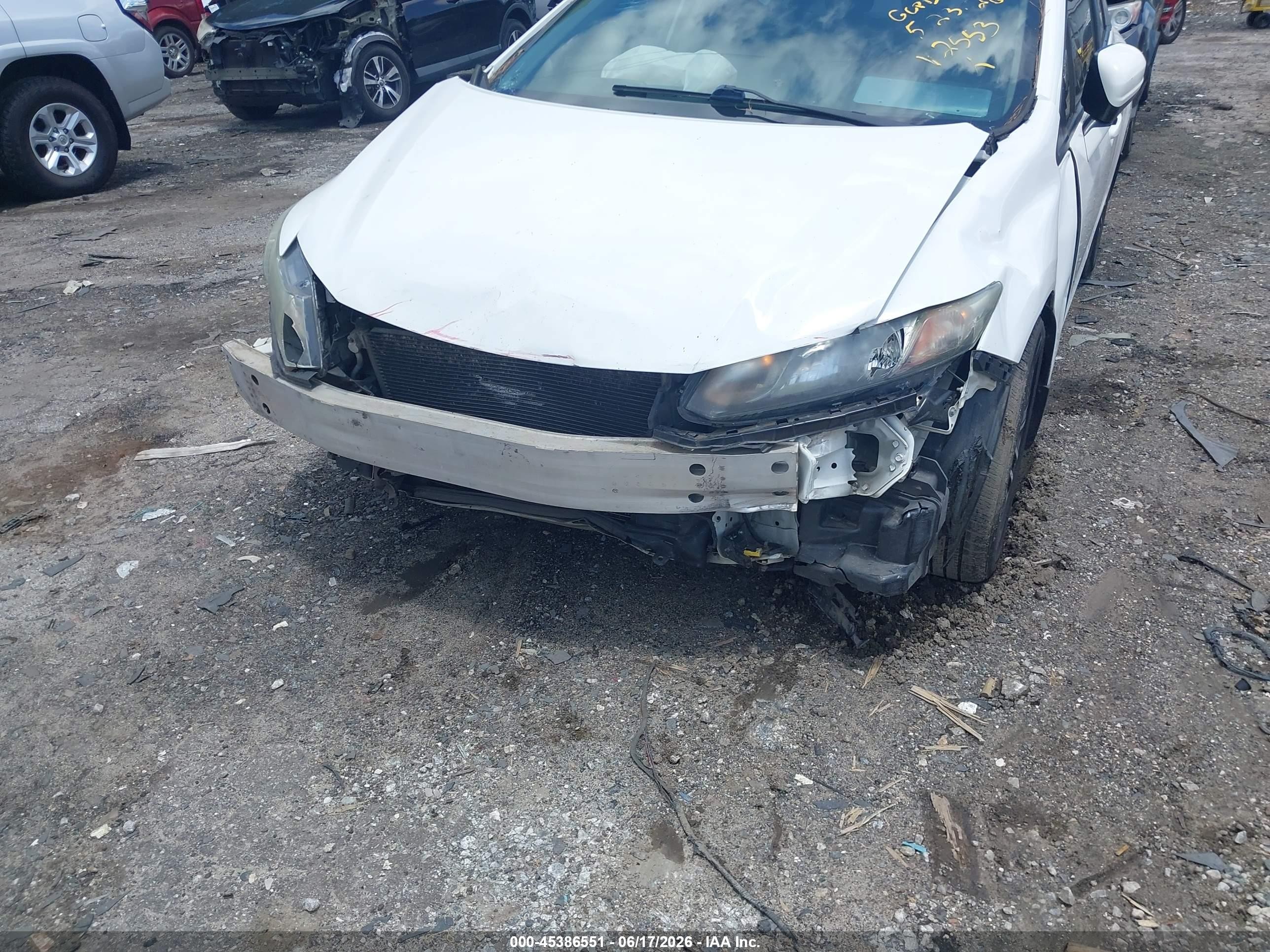 2015 Honda Civic Ex White vin: 19XFB2F80FE042553