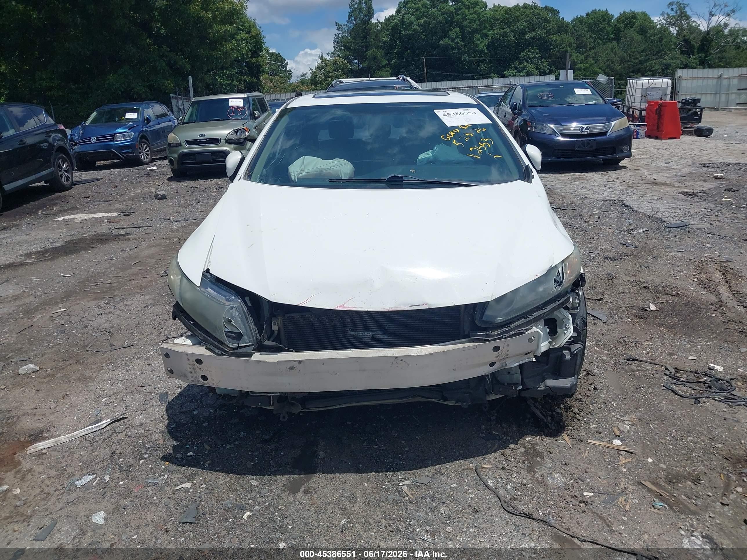 2015 Honda Civic Ex White vin: 19XFB2F80FE042553
