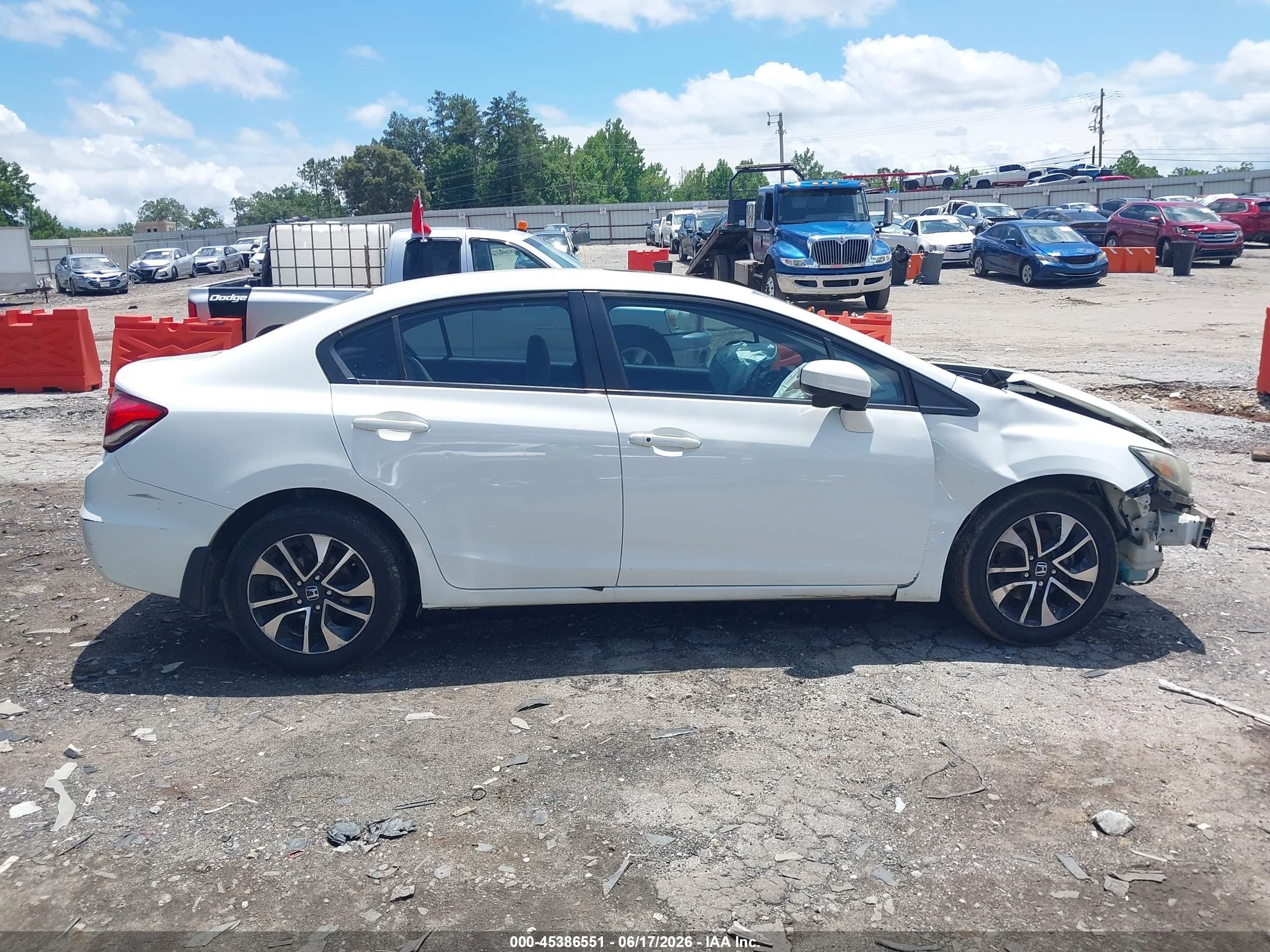 2015 Honda Civic Ex White vin: 19XFB2F80FE042553