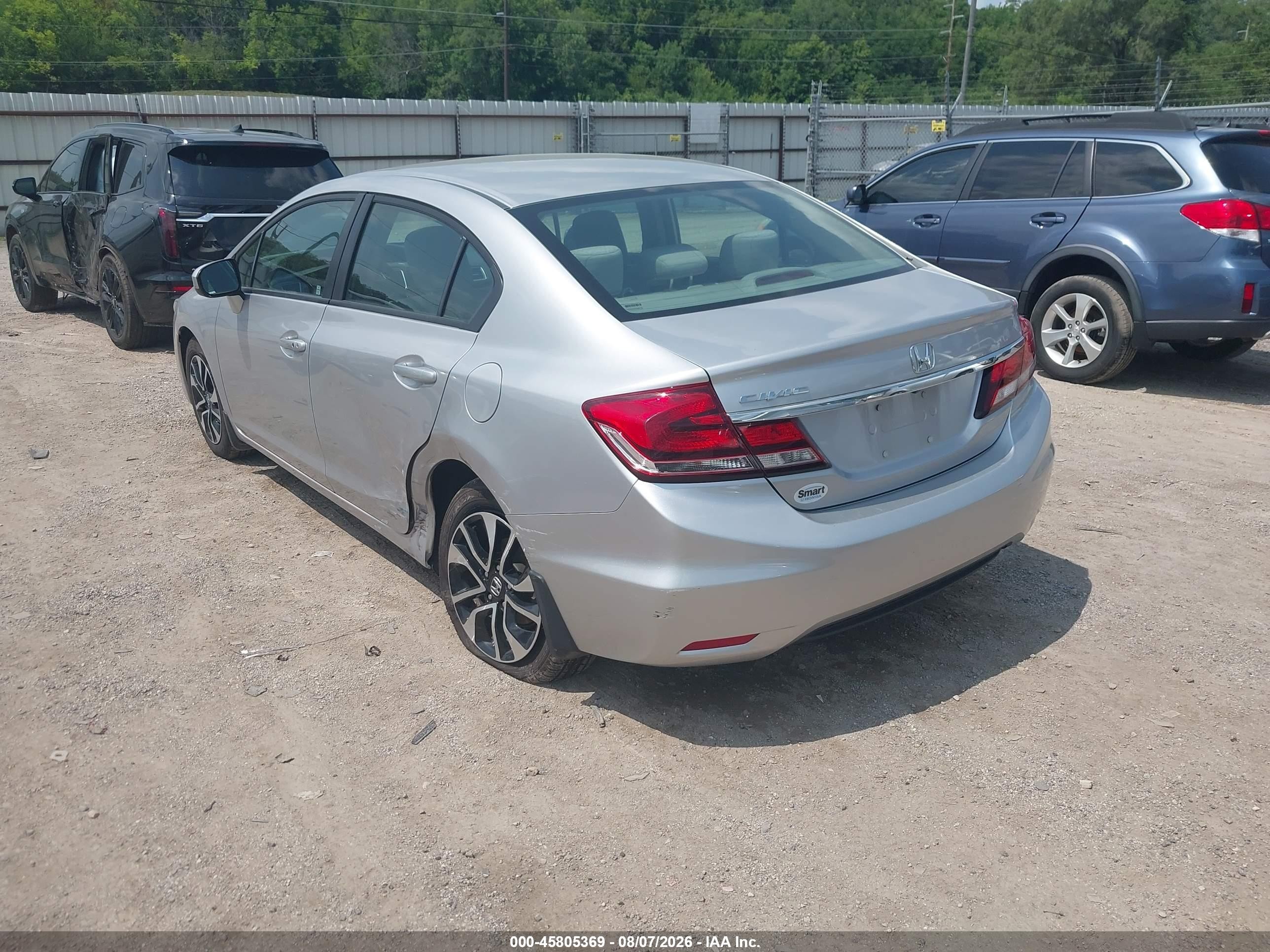 2015 Honda Civic Ex Silver vin: 19XFB2F80FE070580