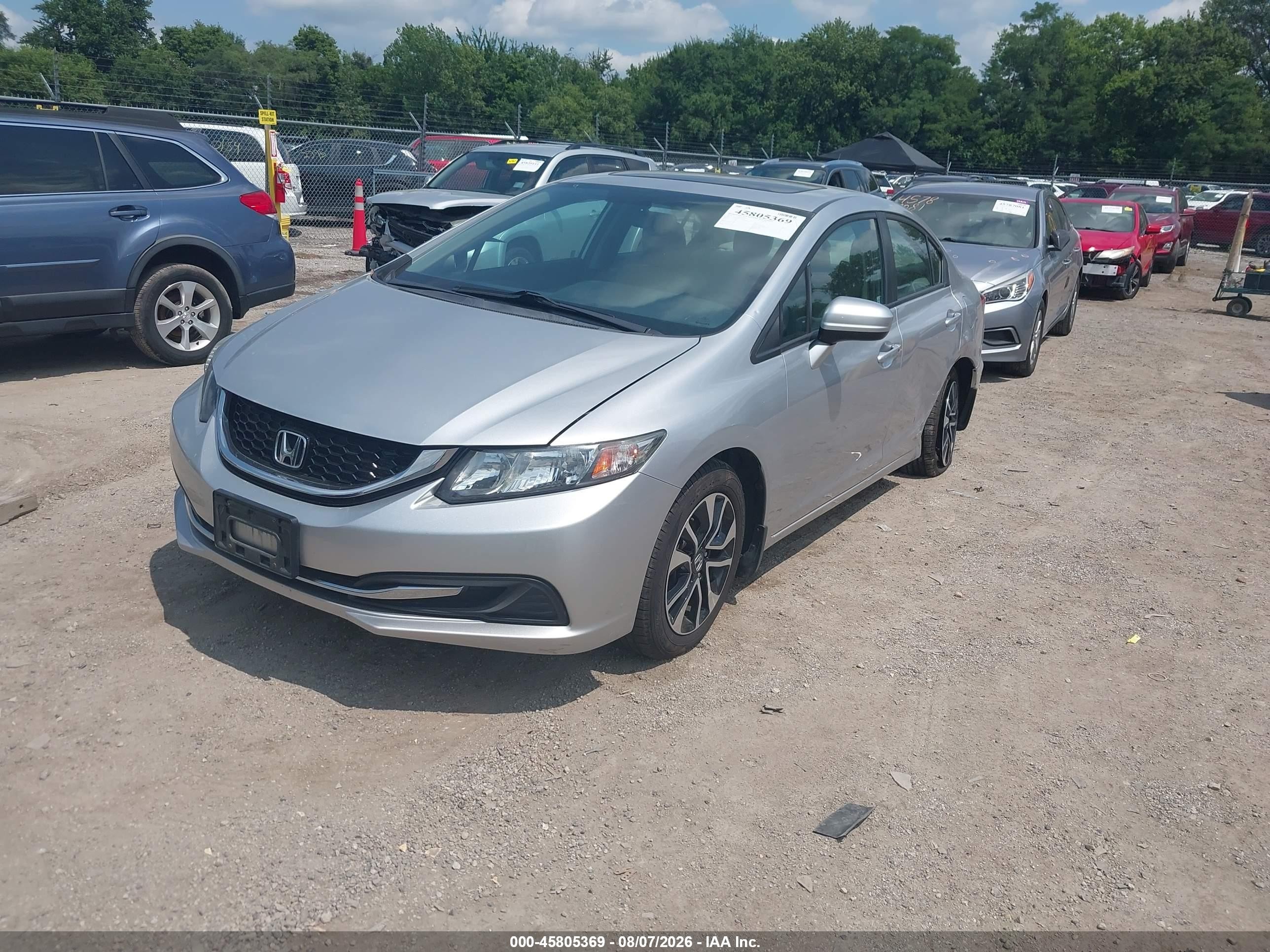 2015 Honda Civic Ex Silver vin: 19XFB2F80FE070580