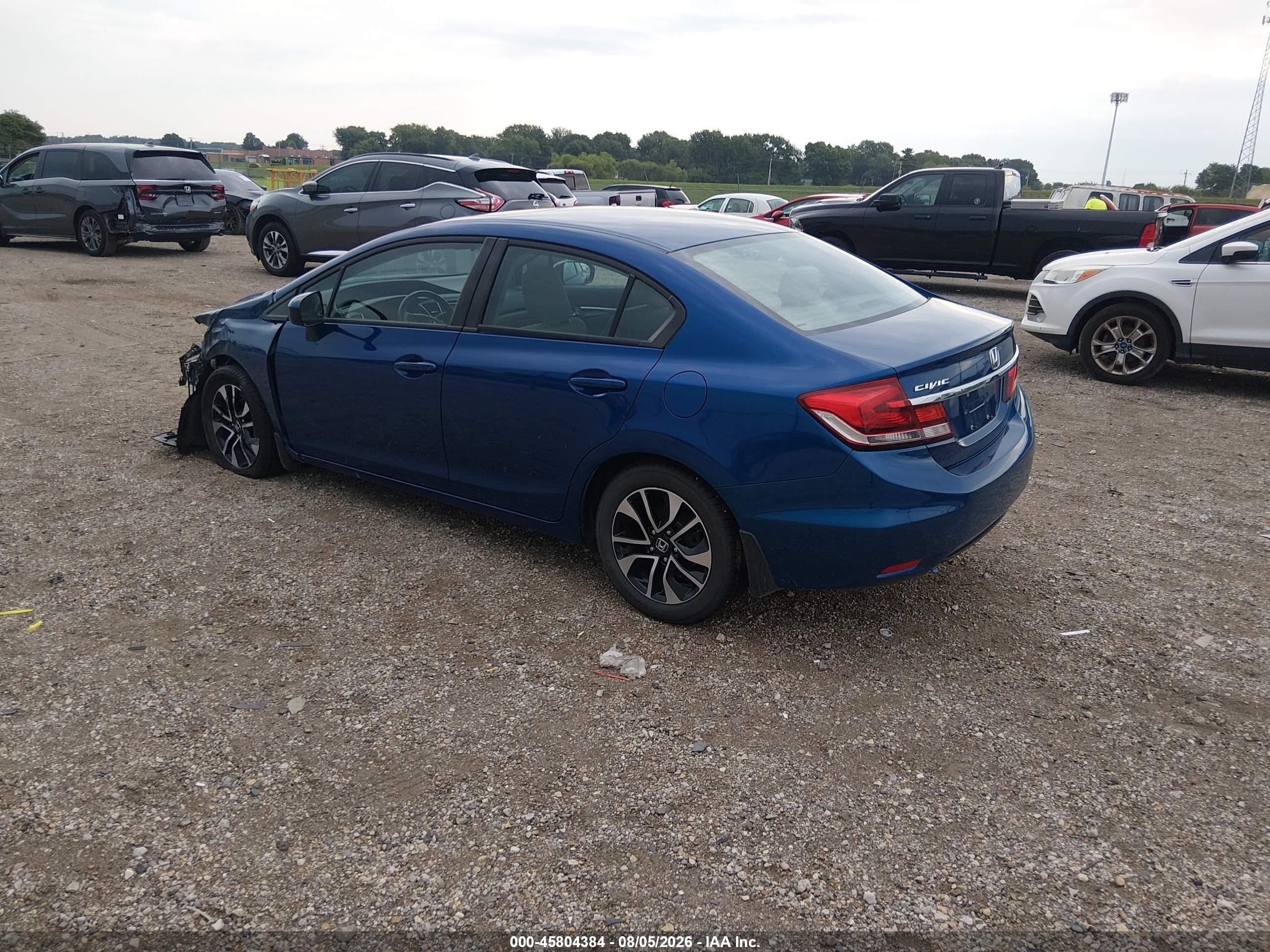 2015 Honda Civic Ex Blue vin: 19XFB2F80FE078761