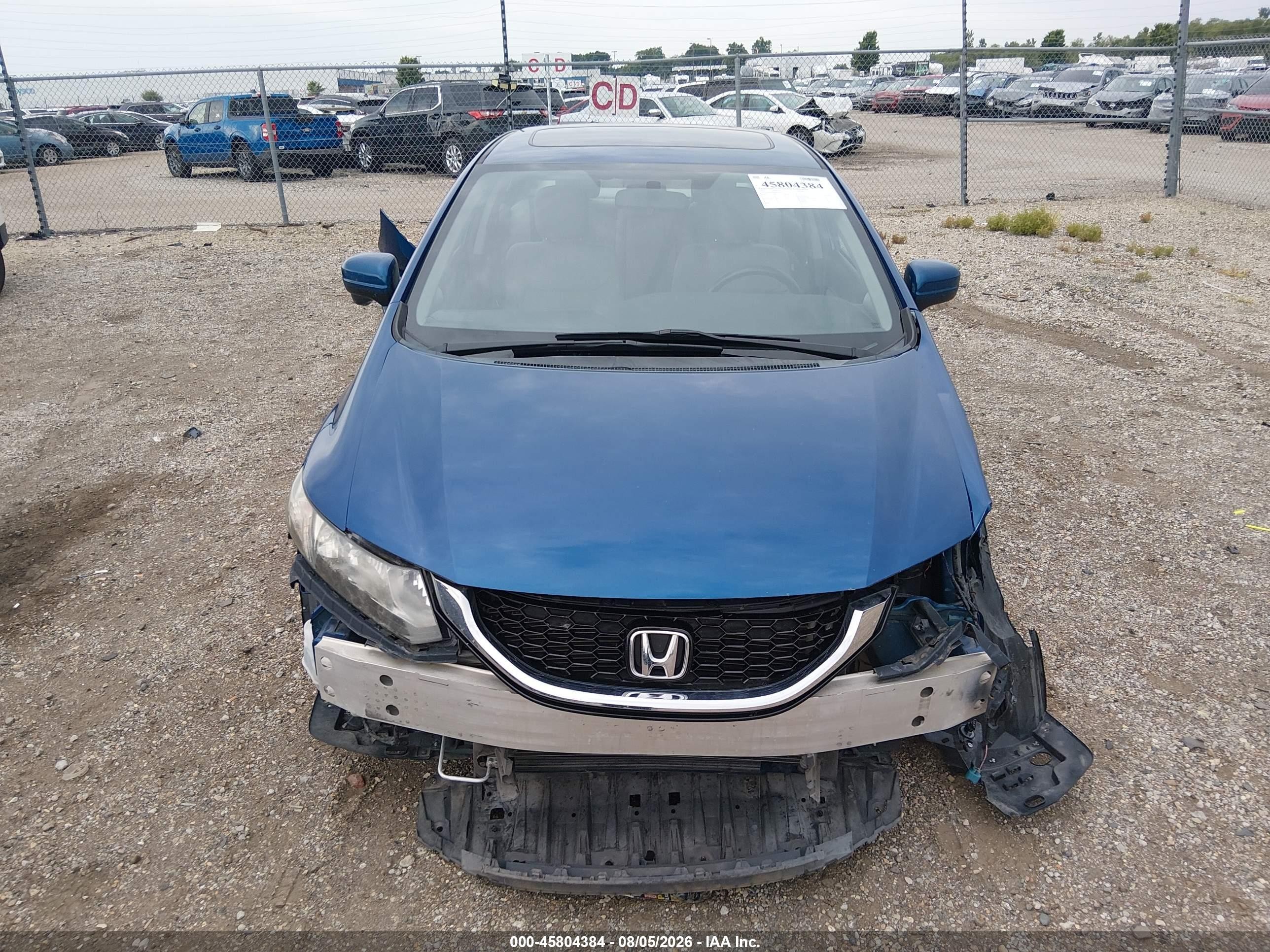 2015 Honda Civic Ex Blue vin: 19XFB2F80FE078761