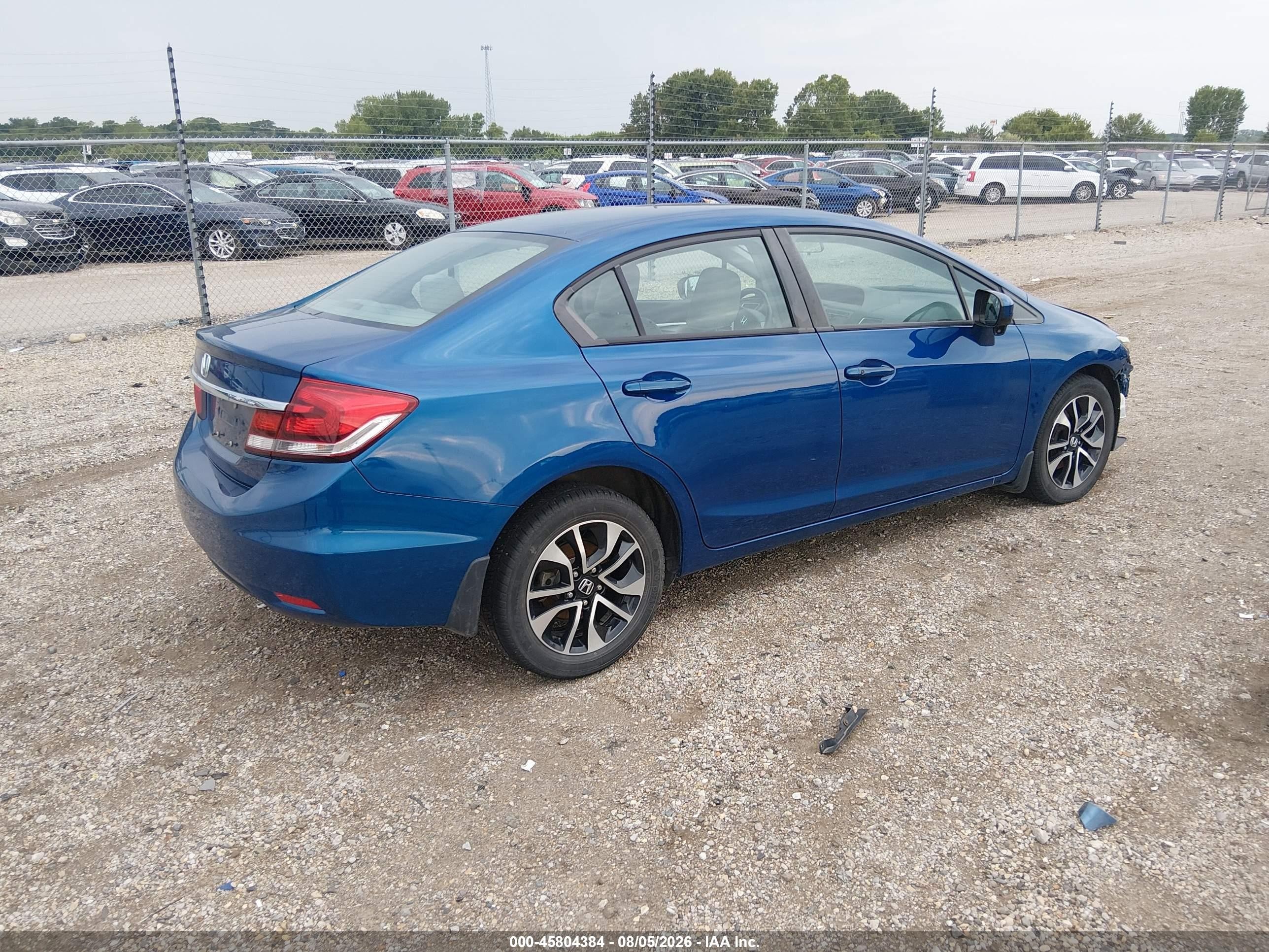 2015 Honda Civic Ex Blue vin: 19XFB2F80FE078761