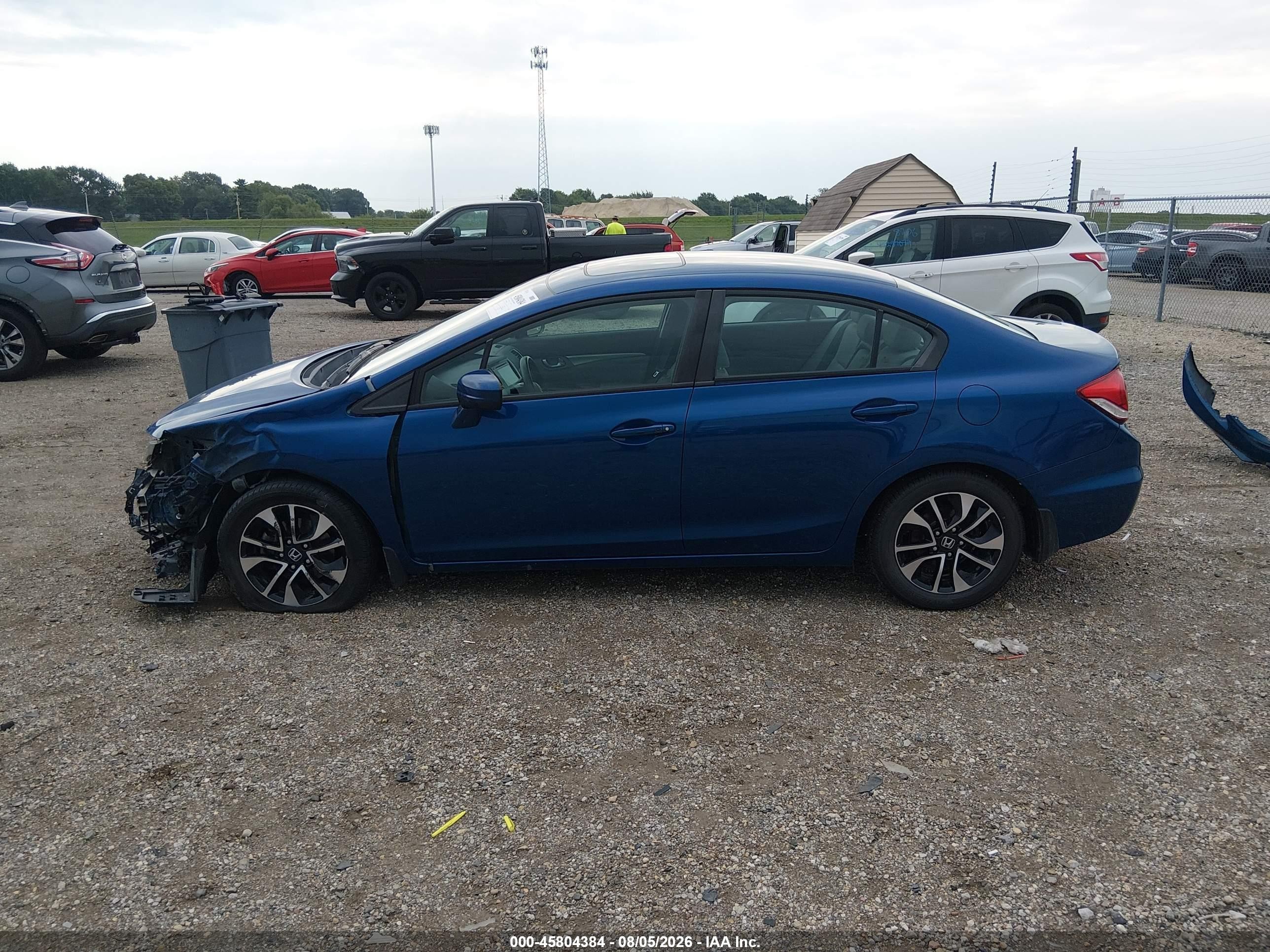 2015 Honda Civic Ex Blue vin: 19XFB2F80FE078761