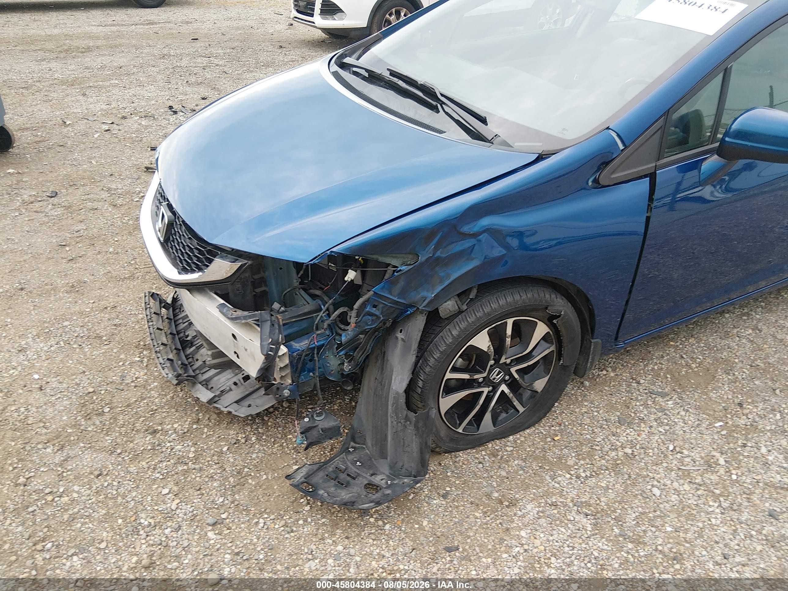 2015 Honda Civic Ex Blue vin: 19XFB2F80FE078761