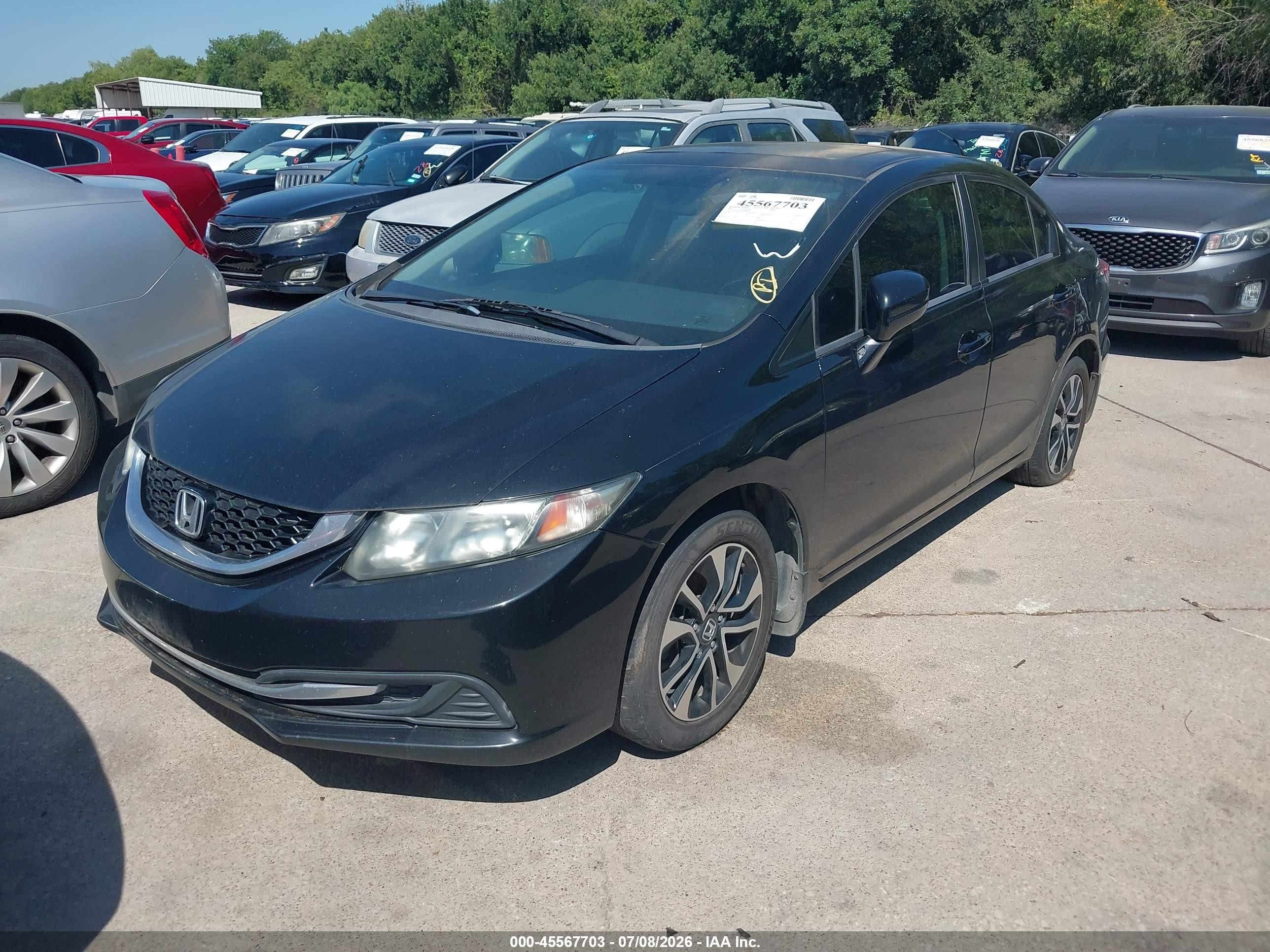 2015 Honda Civic Ex Black vin: 19XFB2F80FE088058