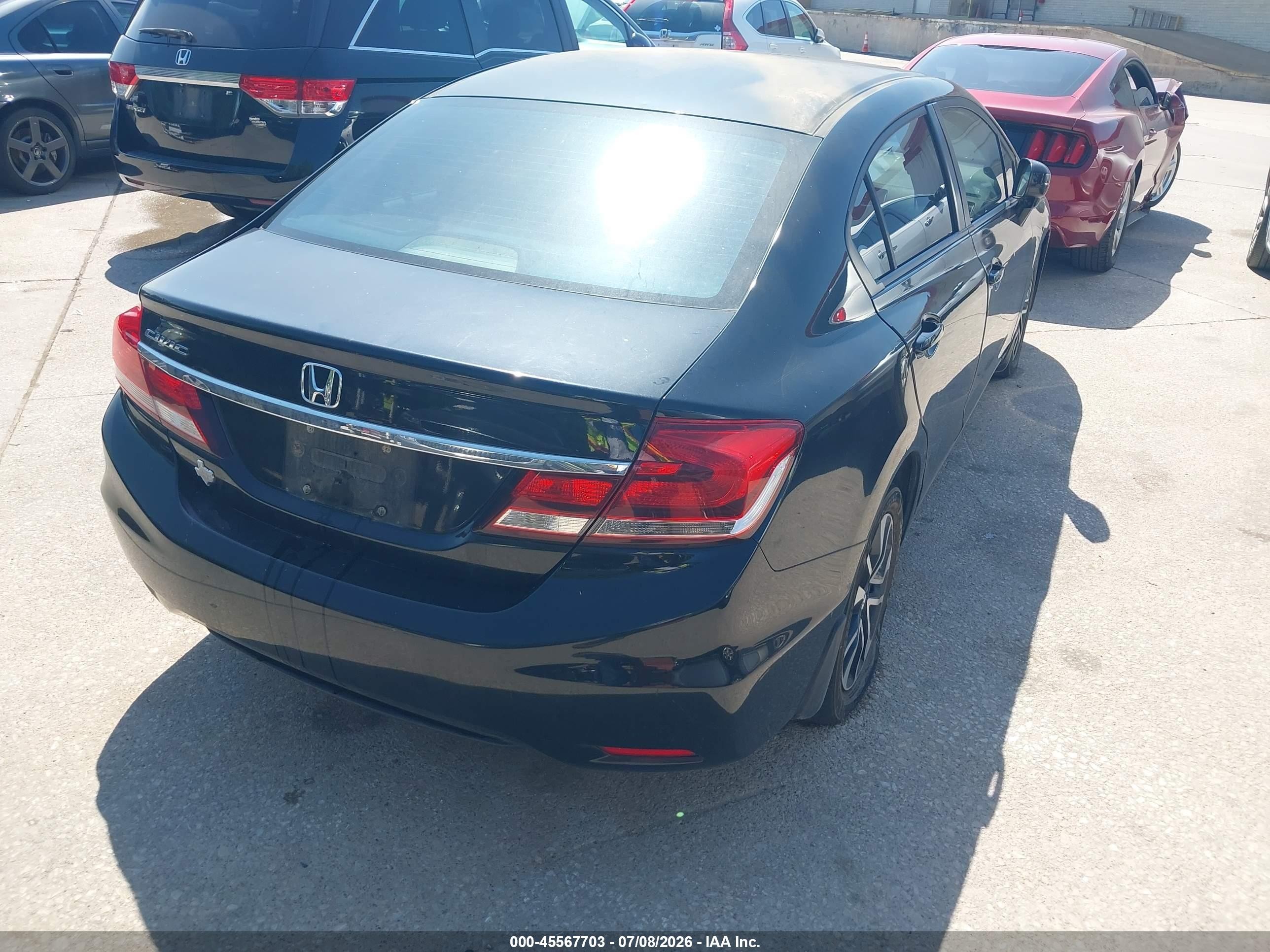 2015 Honda Civic Ex Black vin: 19XFB2F80FE088058