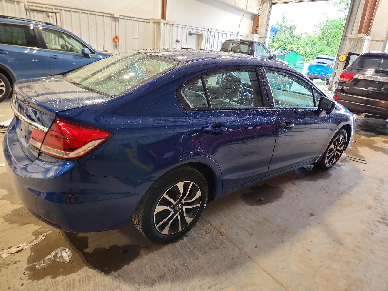 2015 Honda Civic Ex Синий vin: 19XFB2F80FE090036