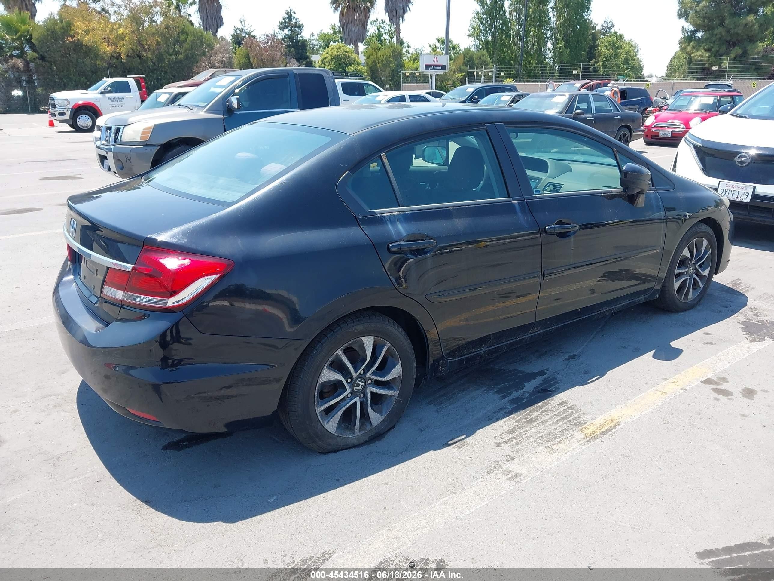2015 Honda Civic Ex Black vin: 19XFB2F80FE209719