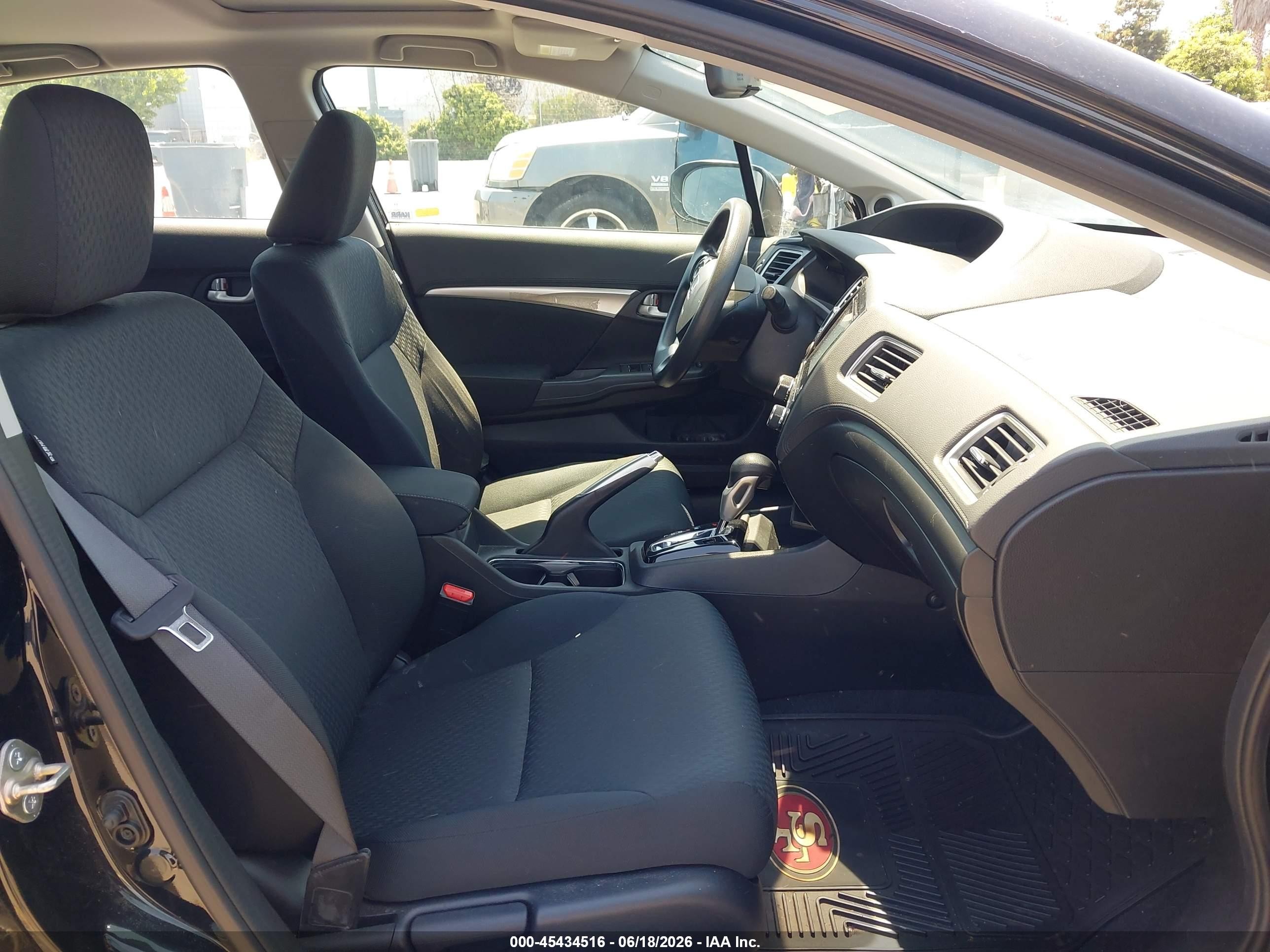 2015 Honda Civic Ex Black vin: 19XFB2F80FE209719
