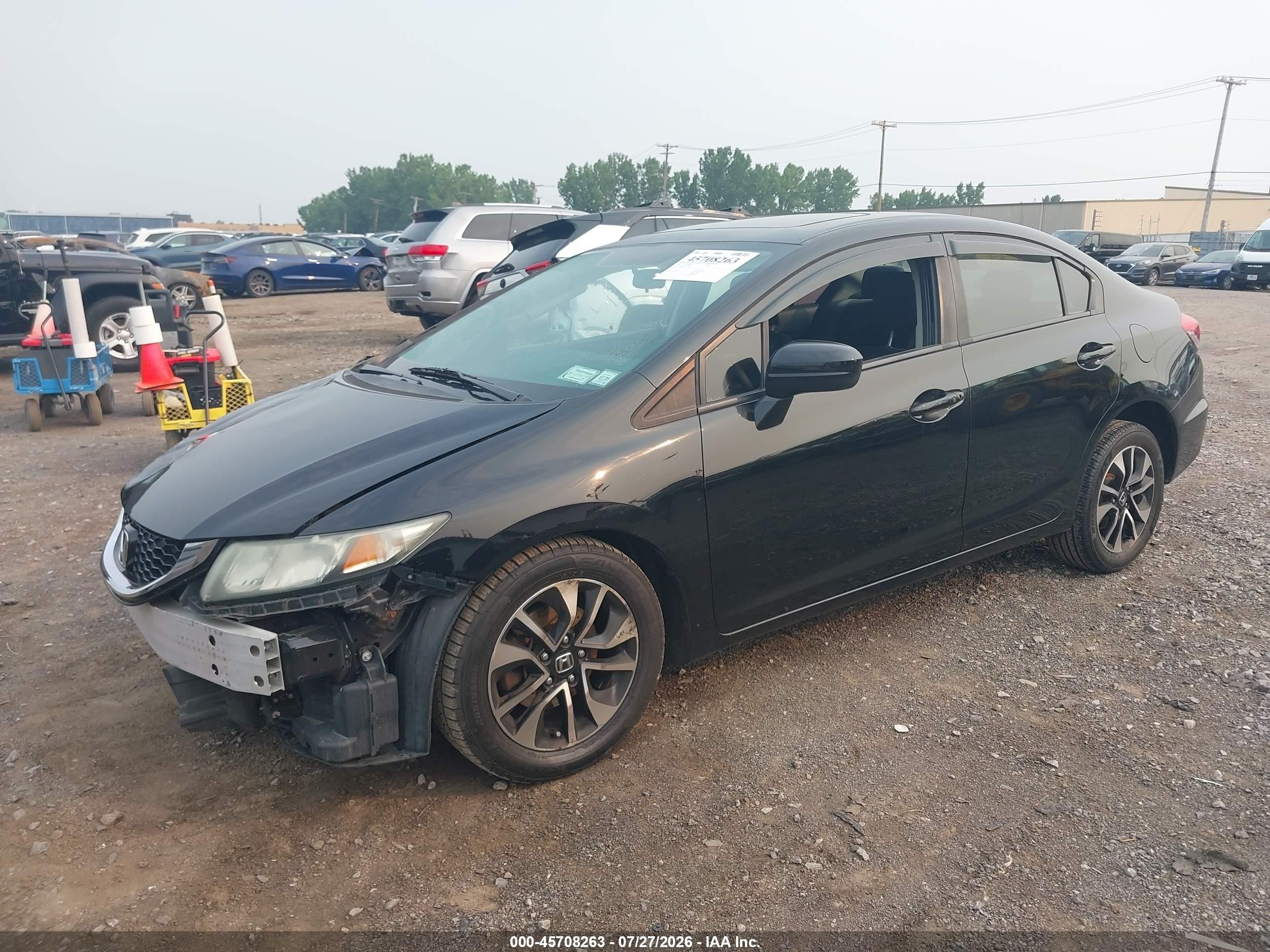2015 Honda Civic Ex Black vin: 19XFB2F80FE217397