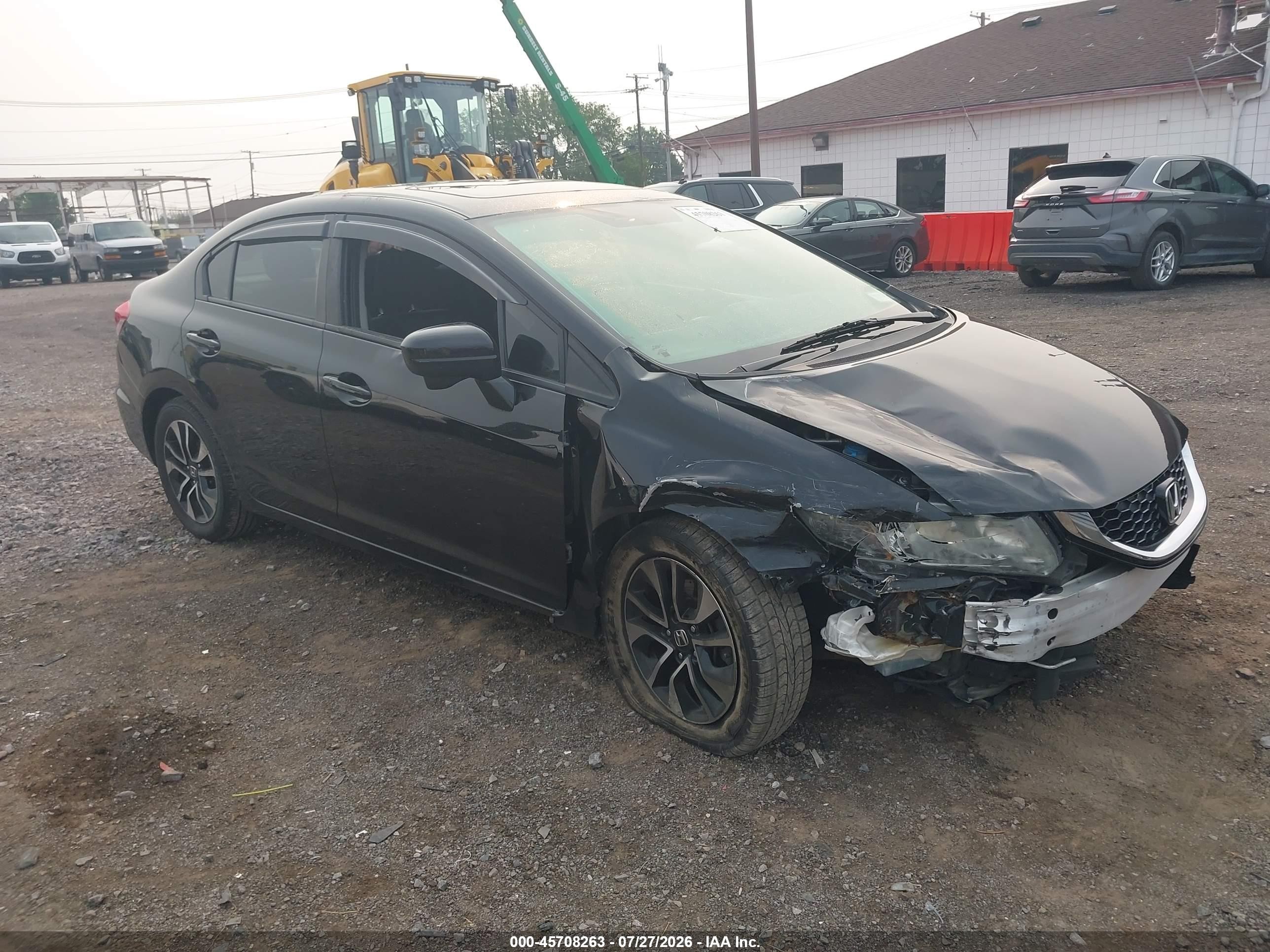 2015 Honda Civic Ex Black vin: 19XFB2F80FE217397