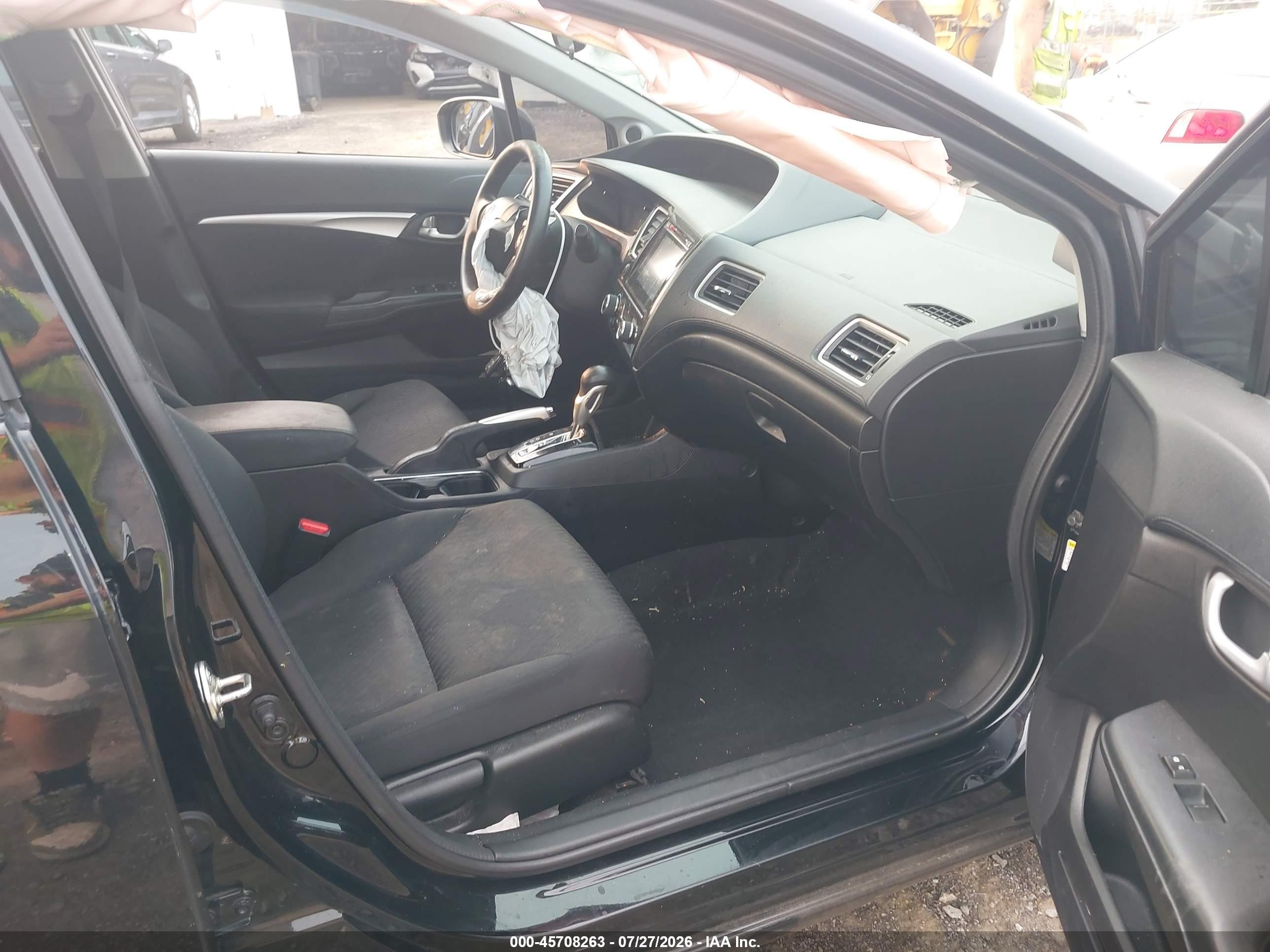 2015 Honda Civic Ex Black vin: 19XFB2F80FE217397