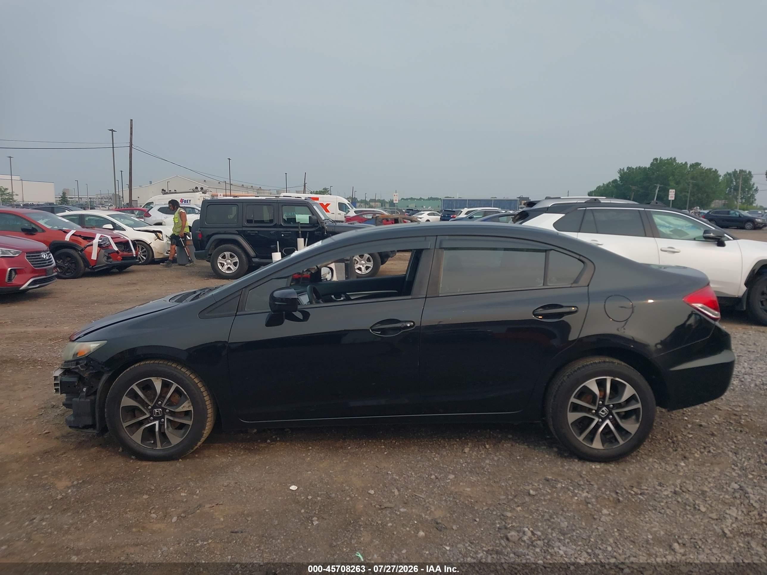 2015 Honda Civic Ex Black vin: 19XFB2F80FE217397