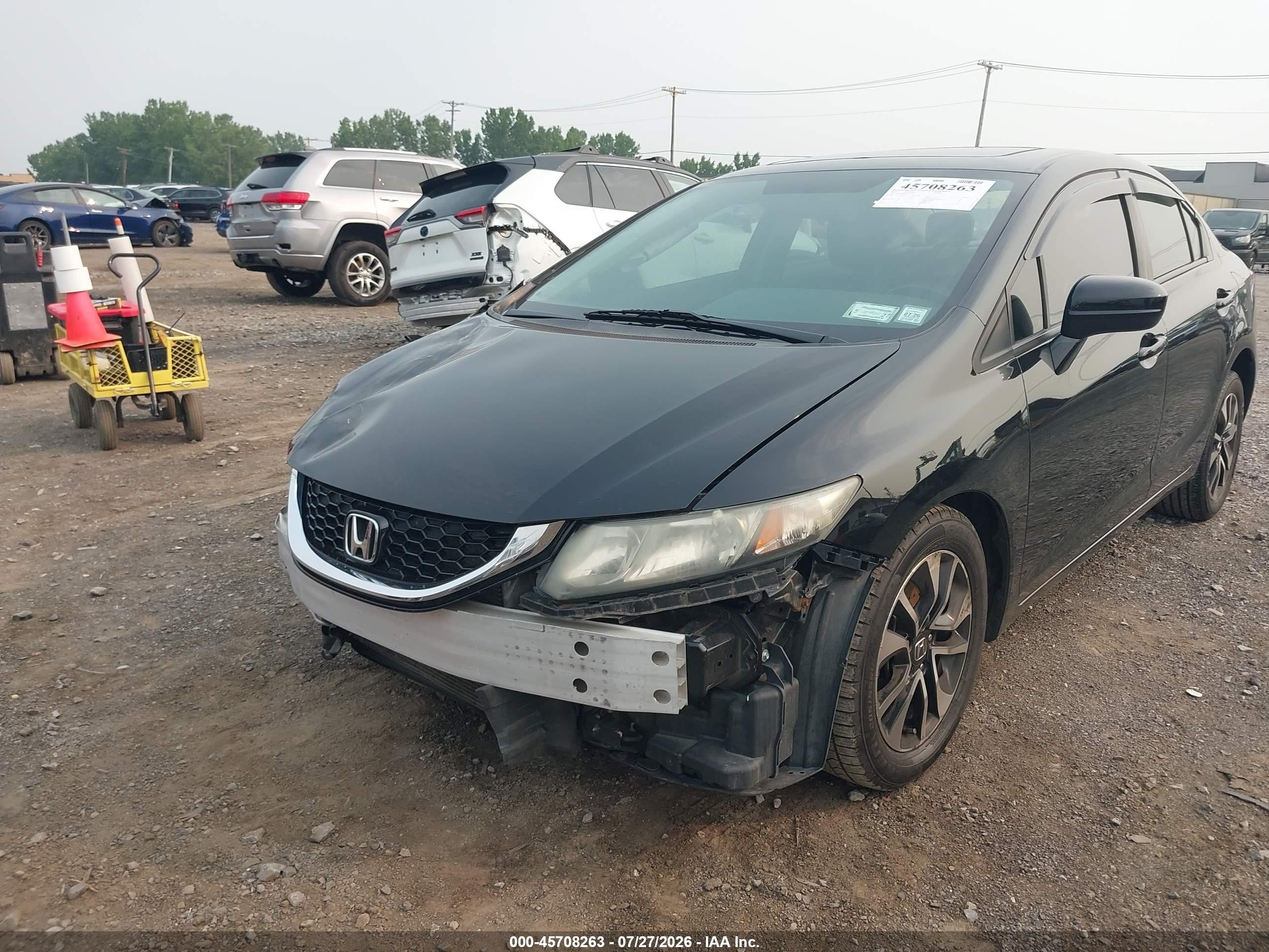2015 Honda Civic Ex Black vin: 19XFB2F80FE217397