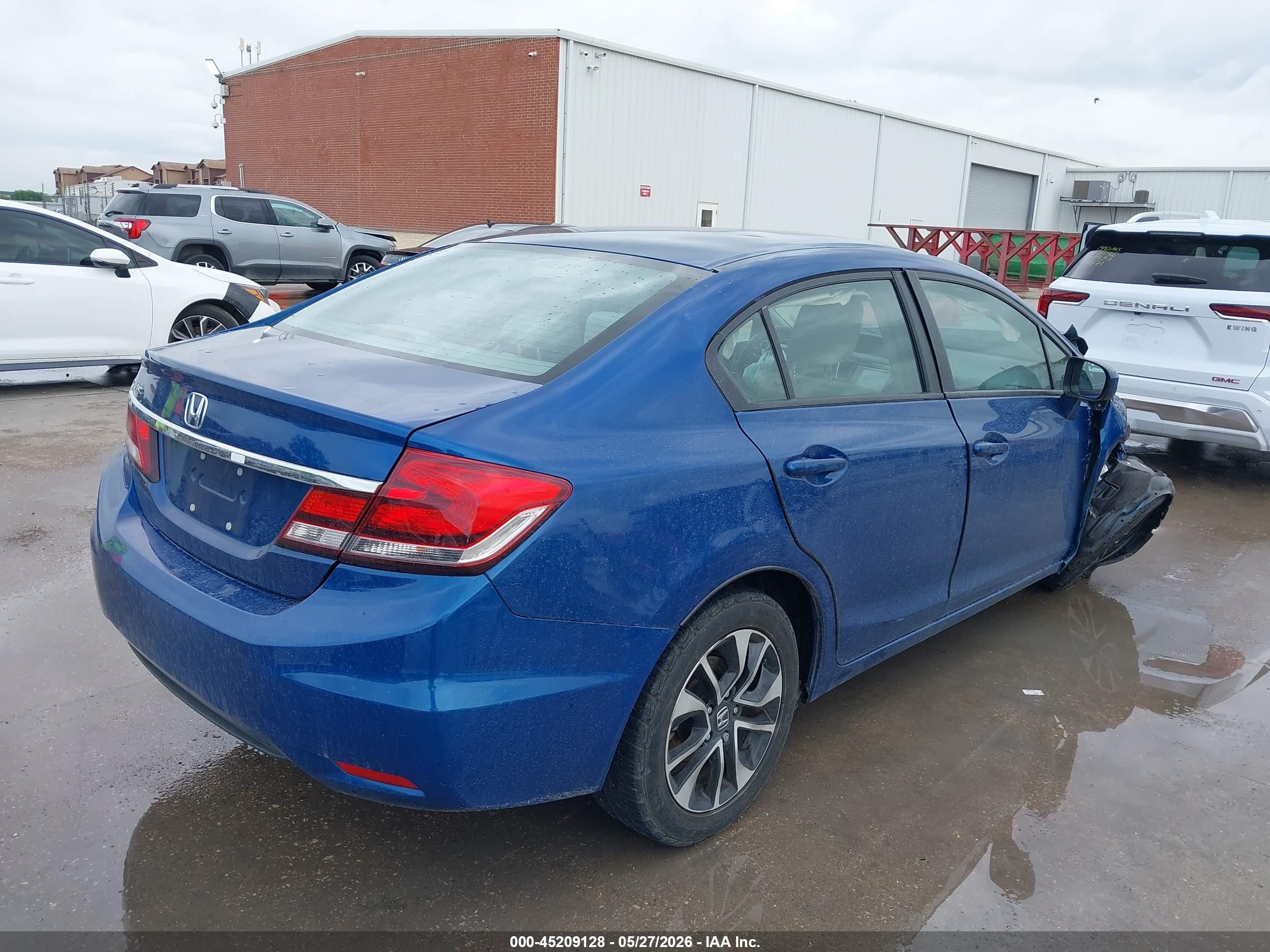 2015 Honda Civic Ex Blue vin: 19XFB2F80FE251145