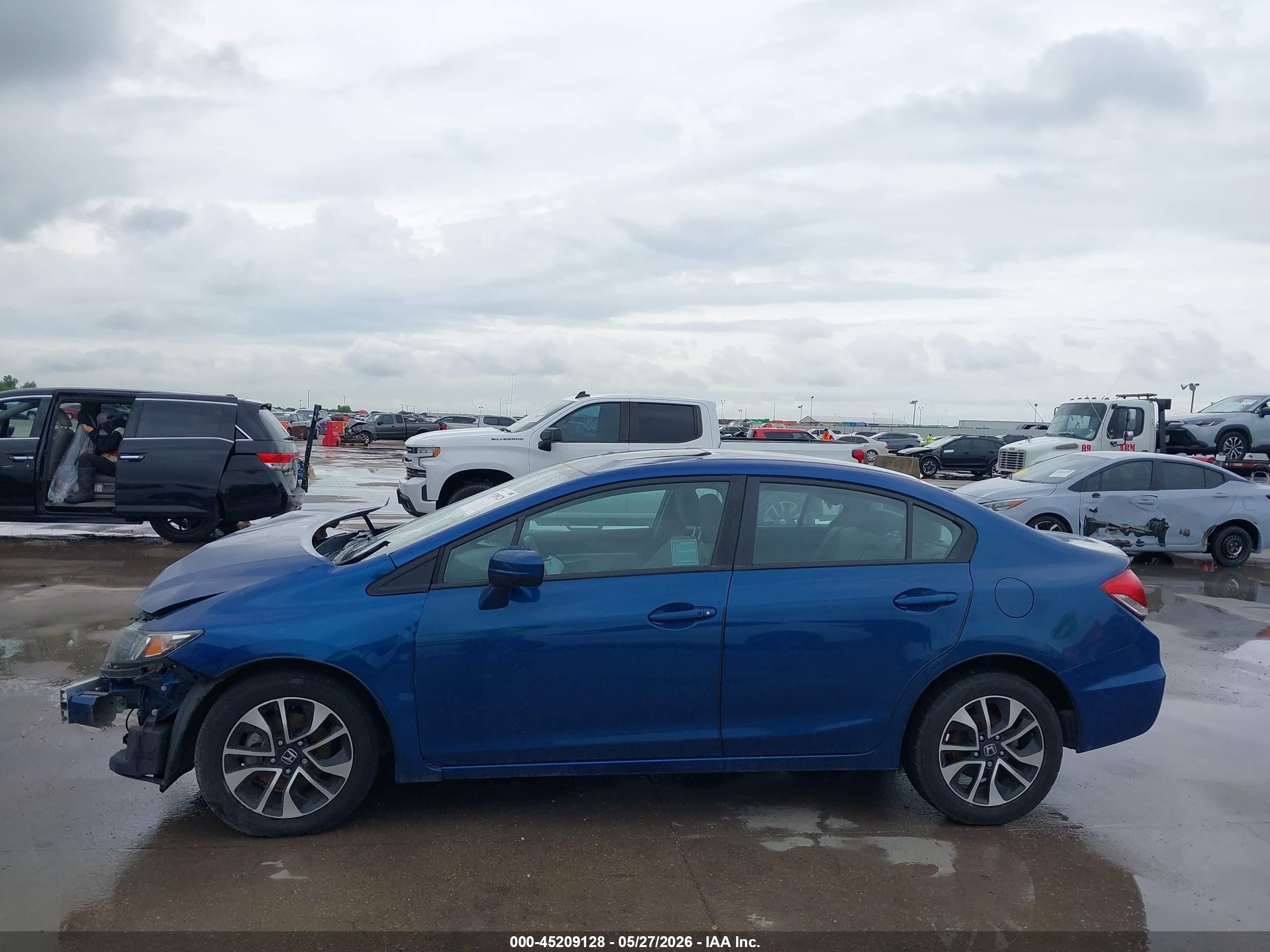 2015 Honda Civic Ex Blue vin: 19XFB2F80FE251145