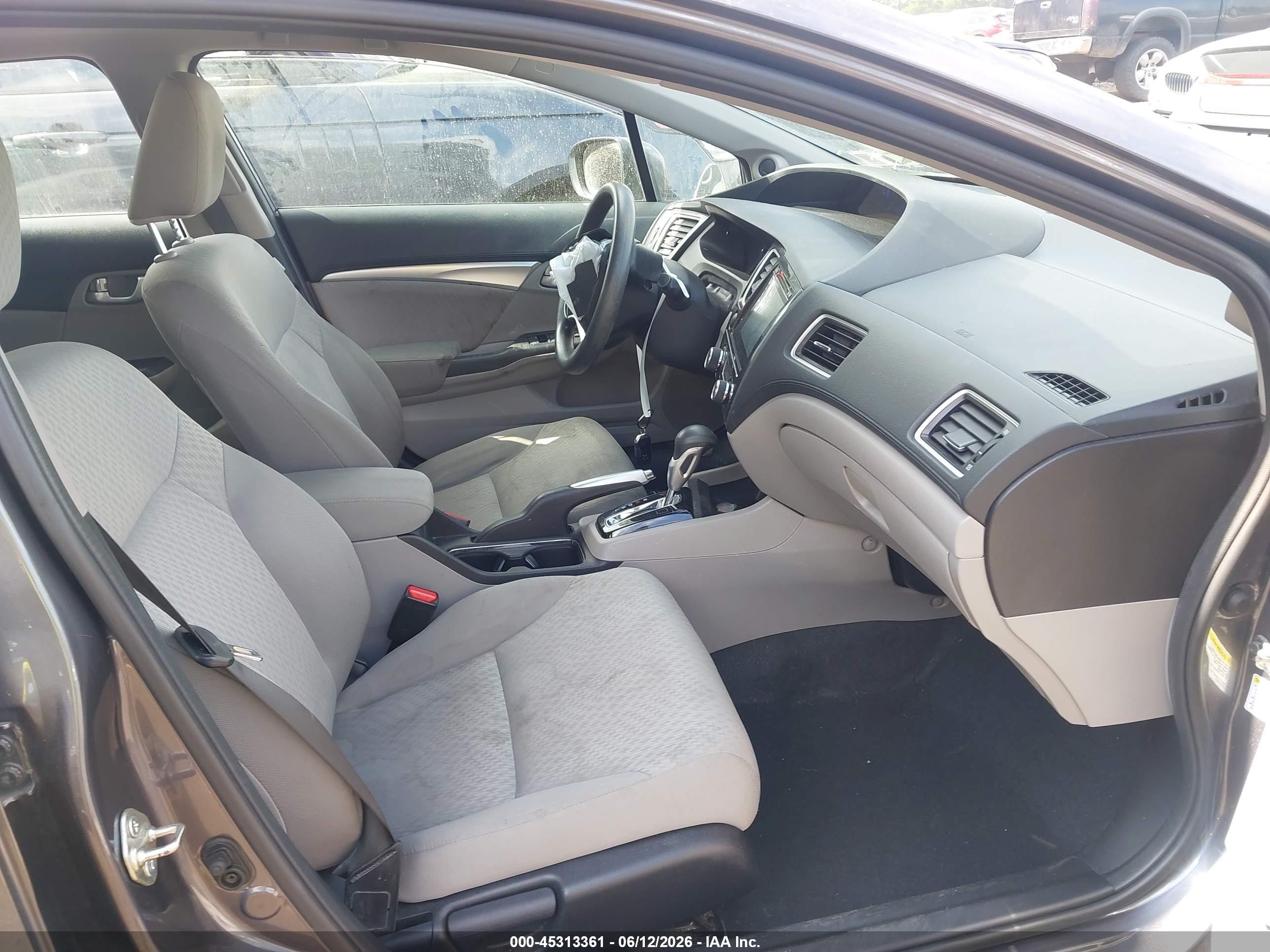 2015 Honda Civic Ex Серый vin: 19XFB2F80FE293377