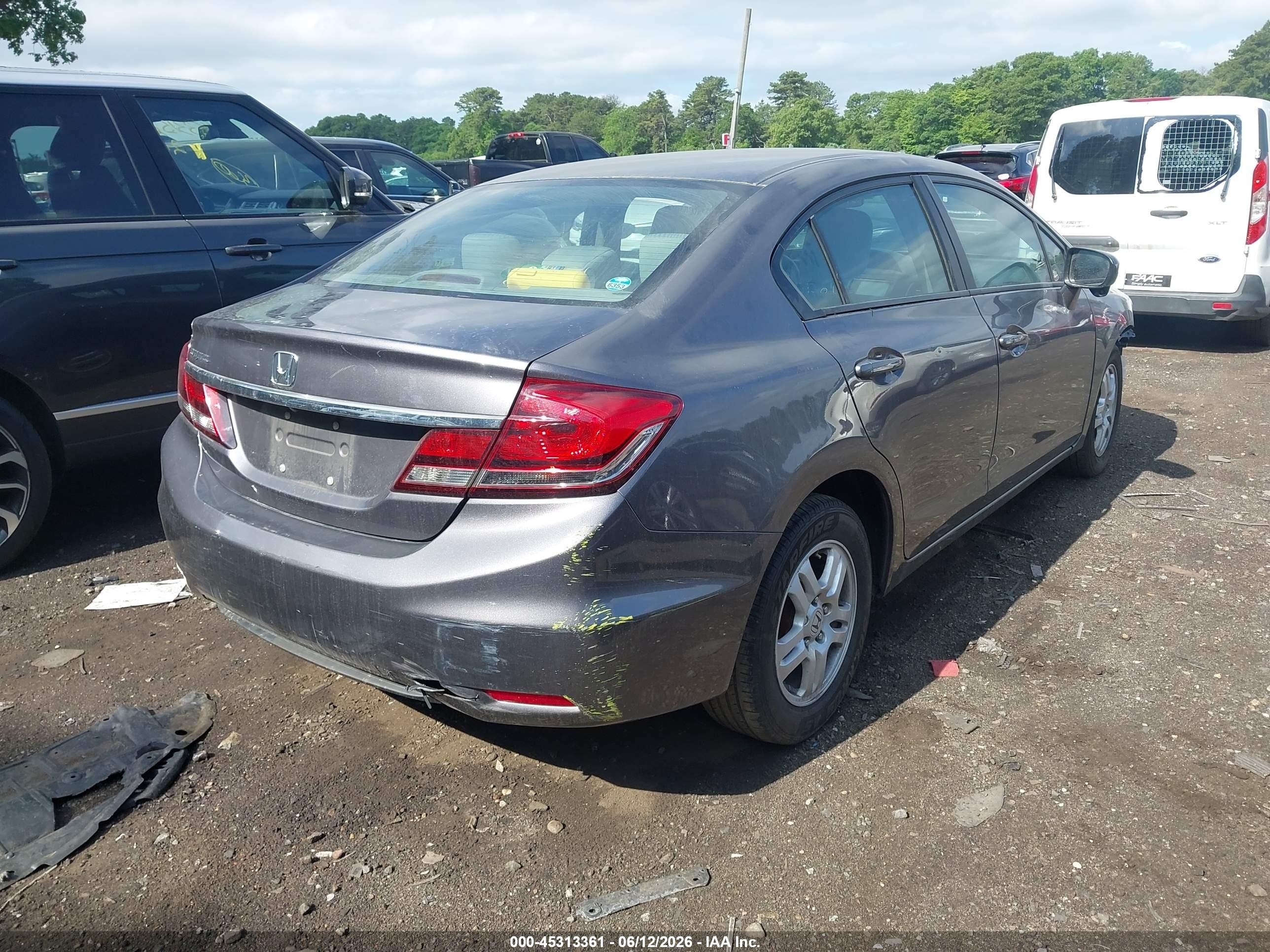 2015 Honda Civic Ex Серый vin: 19XFB2F80FE293377