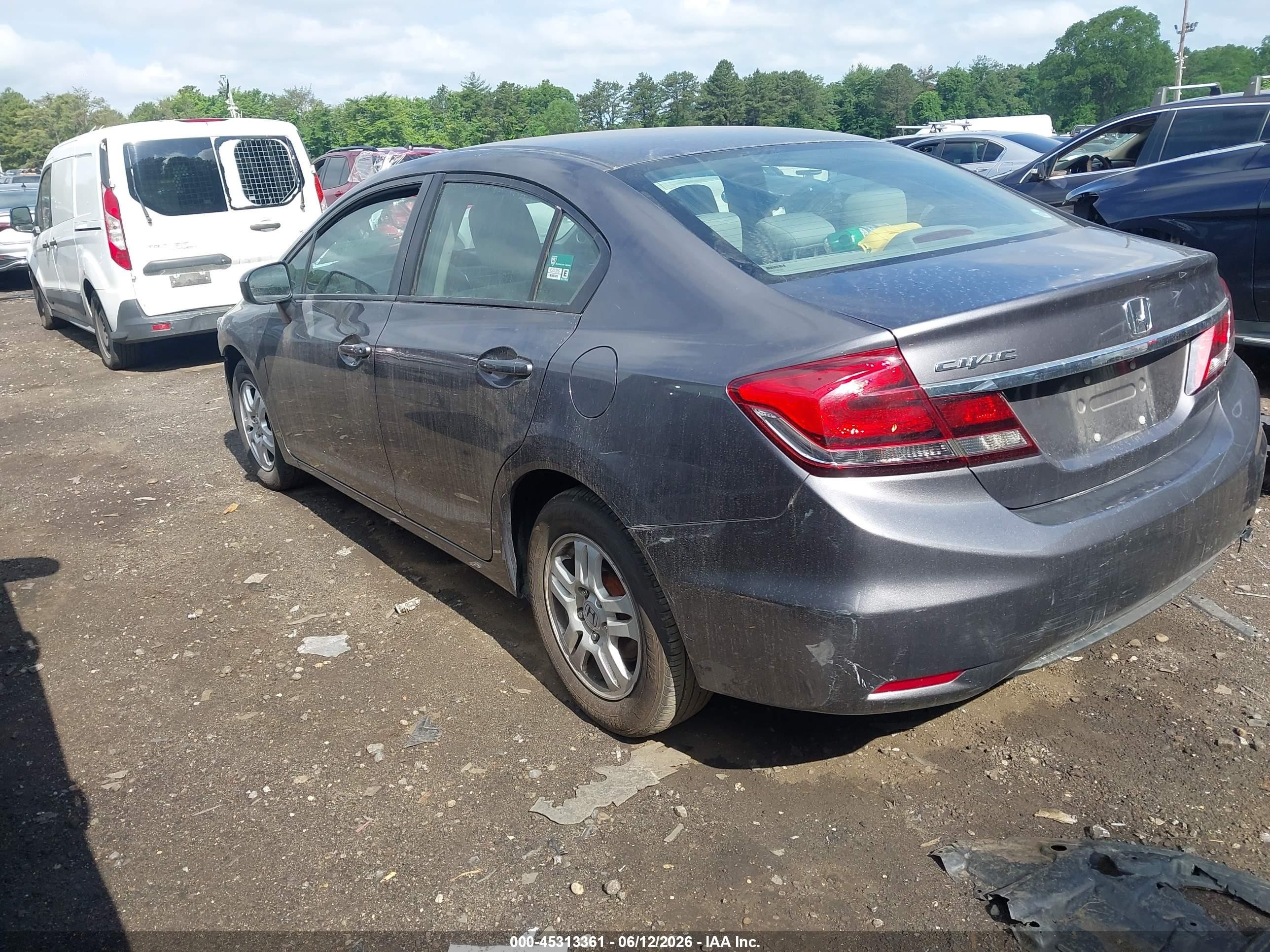 2015 Honda Civic Ex Серый vin: 19XFB2F80FE293377