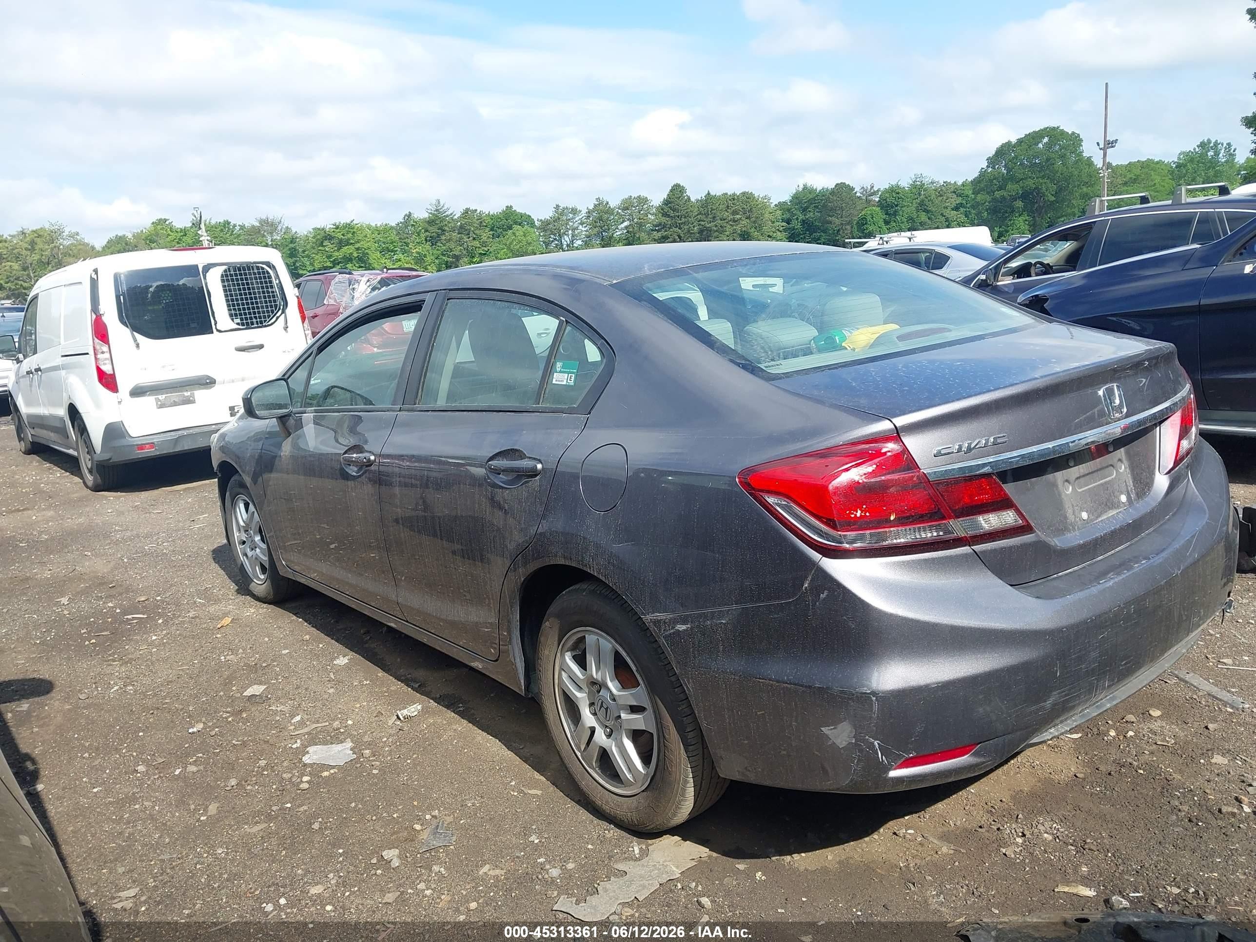 2015 Honda Civic Ex Серый vin: 19XFB2F80FE293377