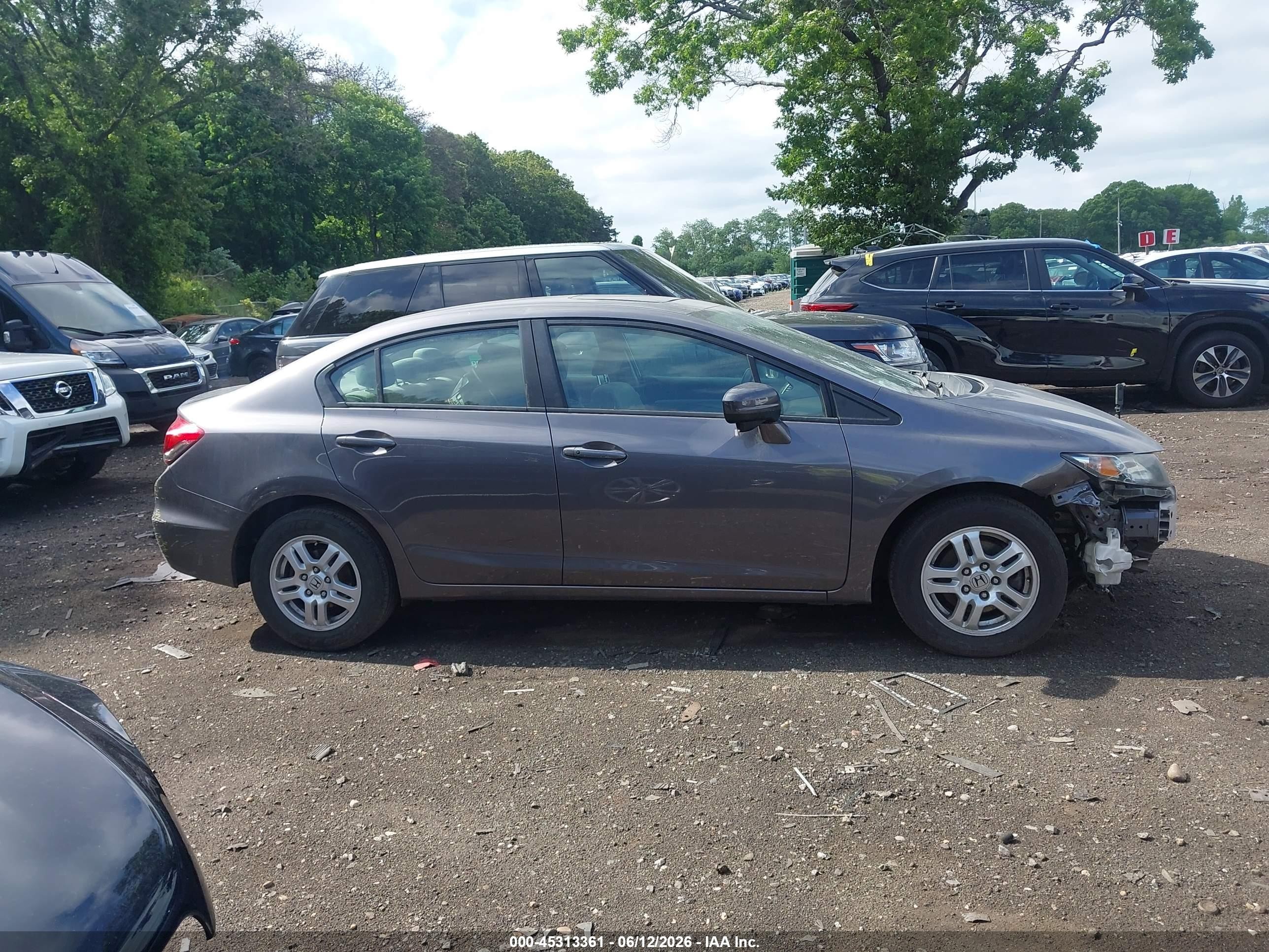2015 Honda Civic Ex Серый vin: 19XFB2F80FE293377