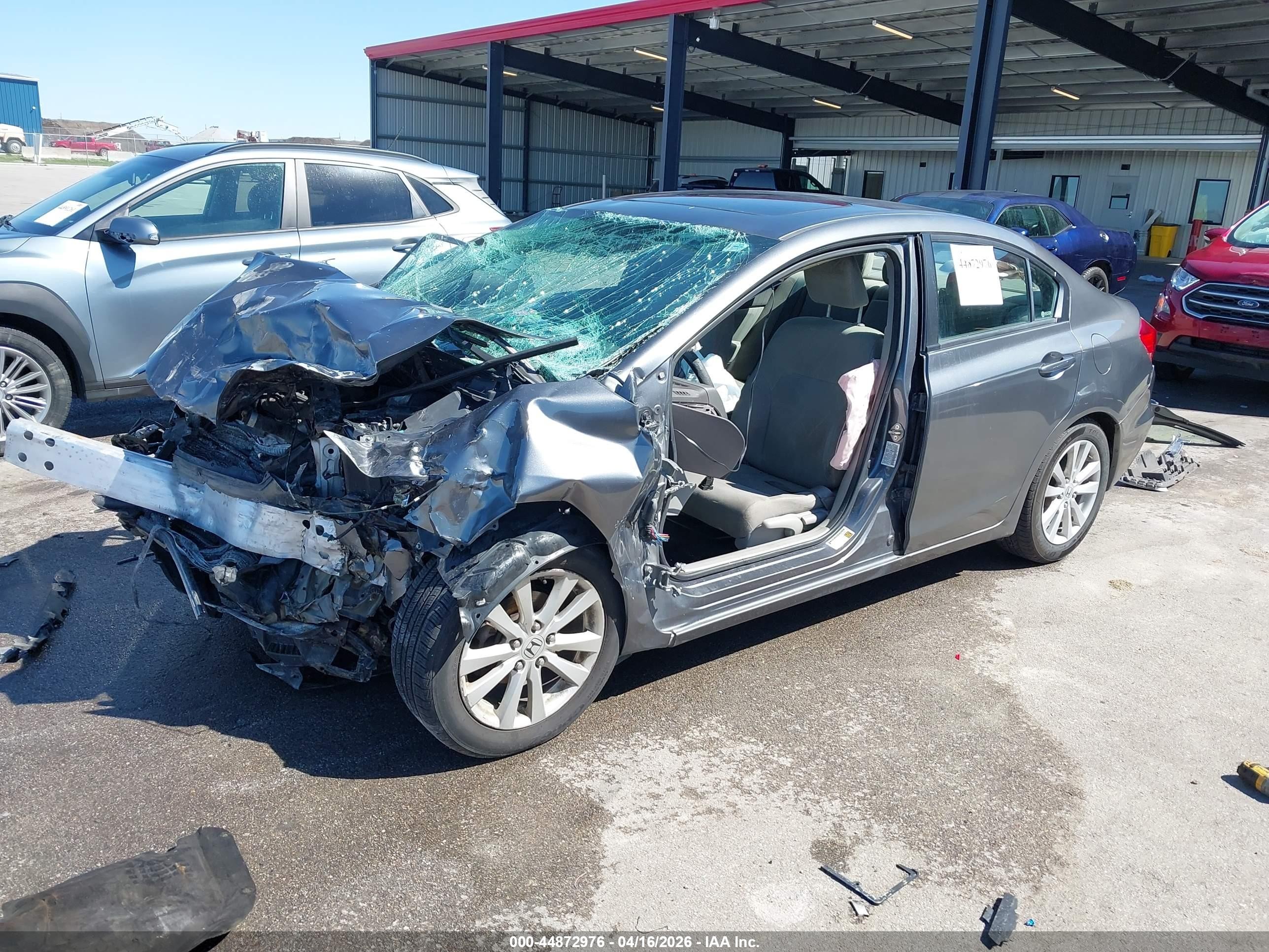 2012 Honda Civic Ex Gray vin: 19XFB2F81CE025448