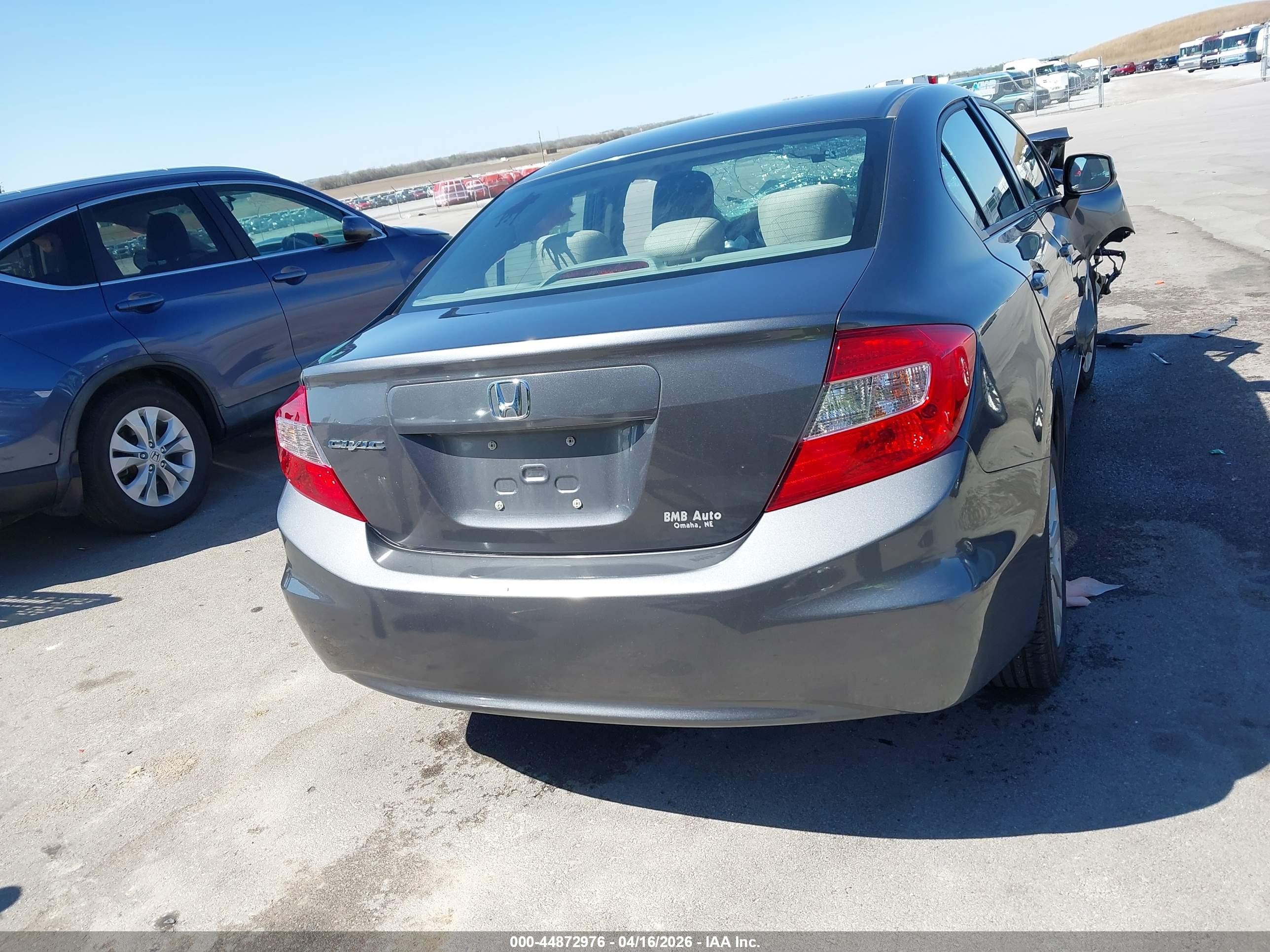 2012 Honda Civic Ex Gray vin: 19XFB2F81CE025448