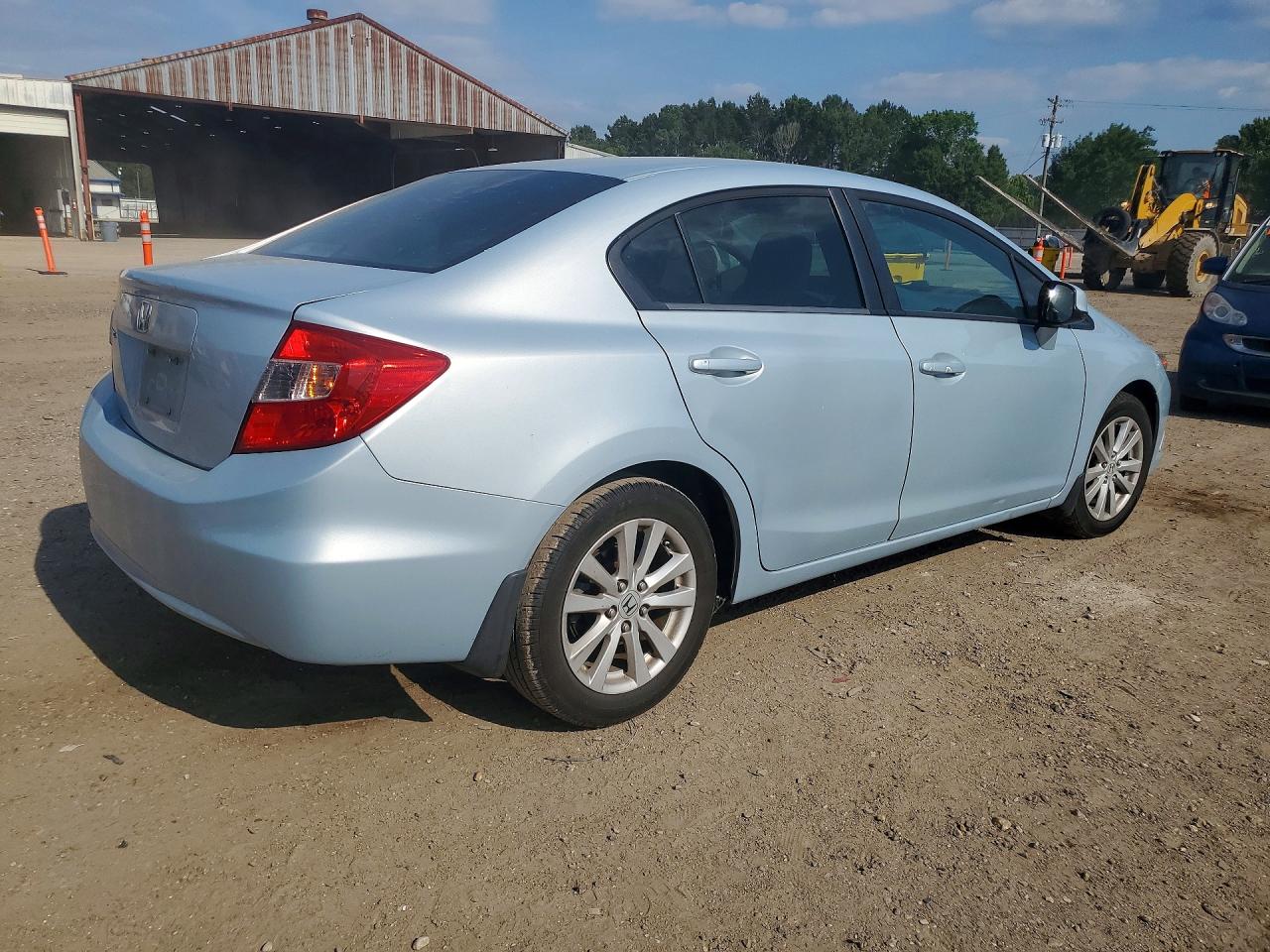 2012 Honda Civic Ex Blue vin: 19XFB2F81CE031962