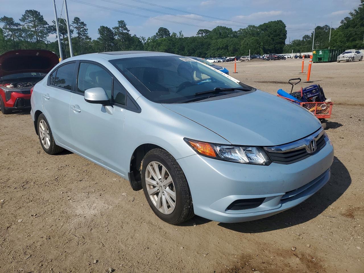 2012 Honda Civic Ex Blue vin: 19XFB2F81CE031962