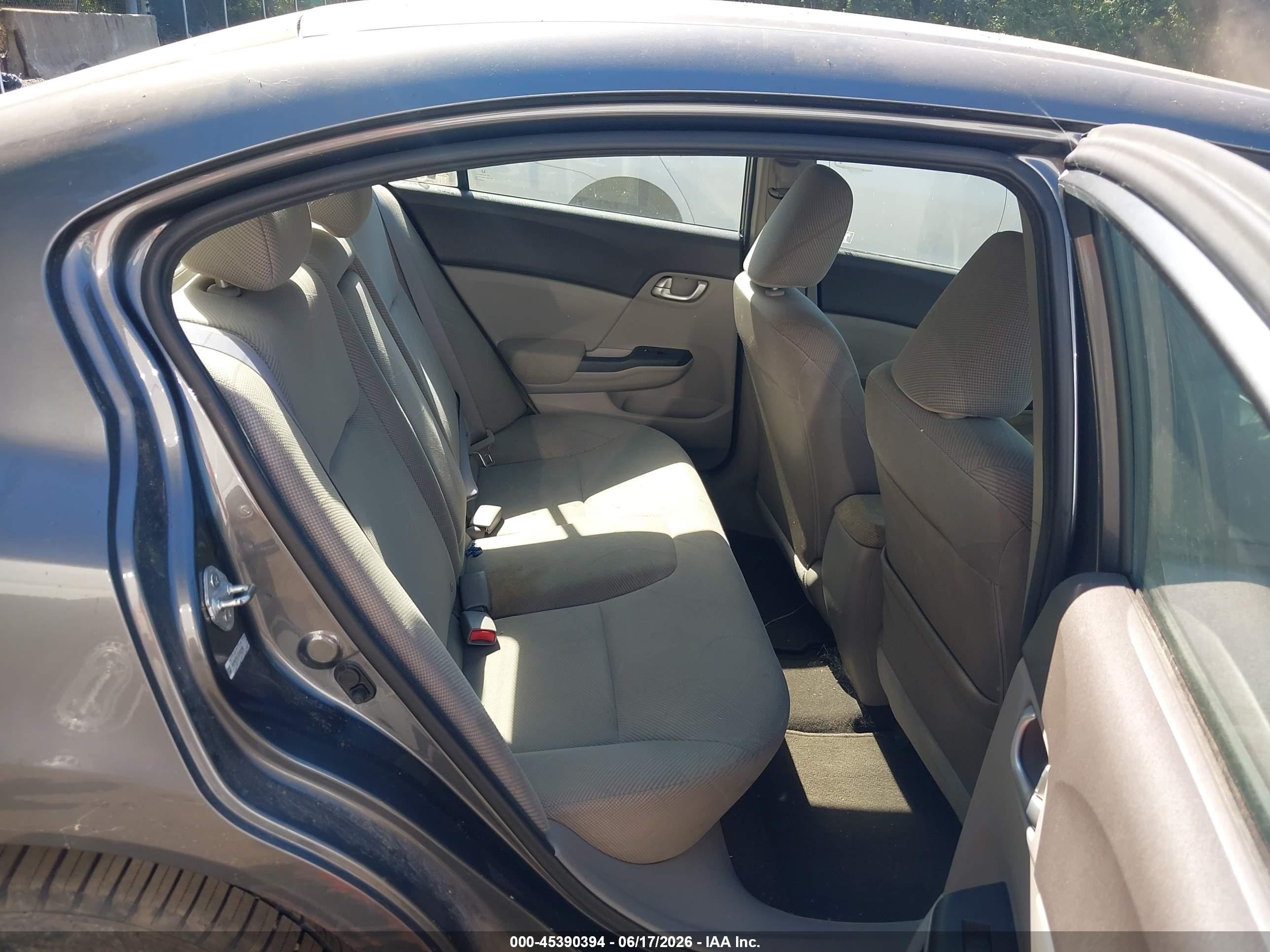2012 Honda Civic Ex Серый vin: 19XFB2F81CE302390