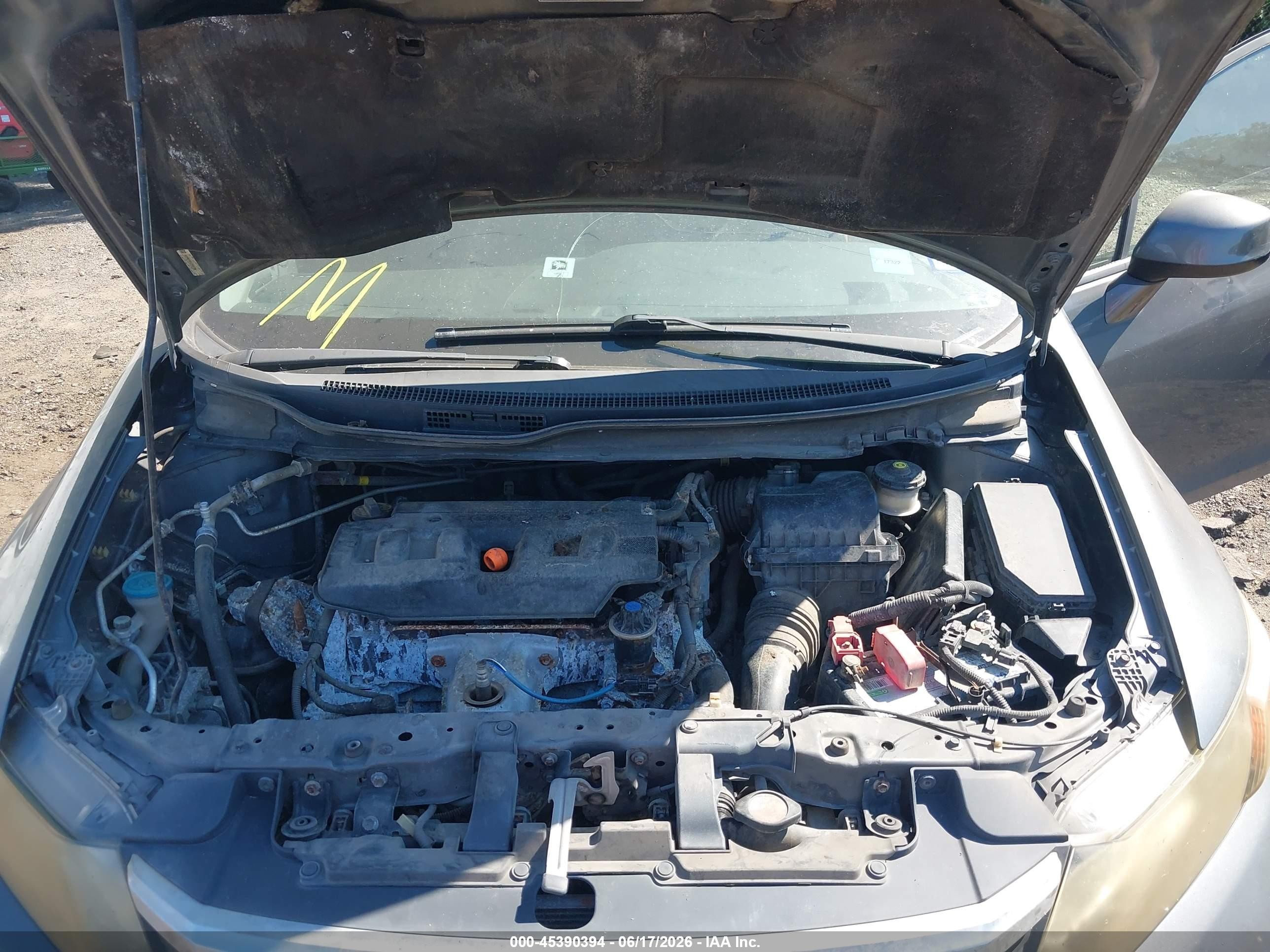 2012 Honda Civic Ex Серый vin: 19XFB2F81CE302390