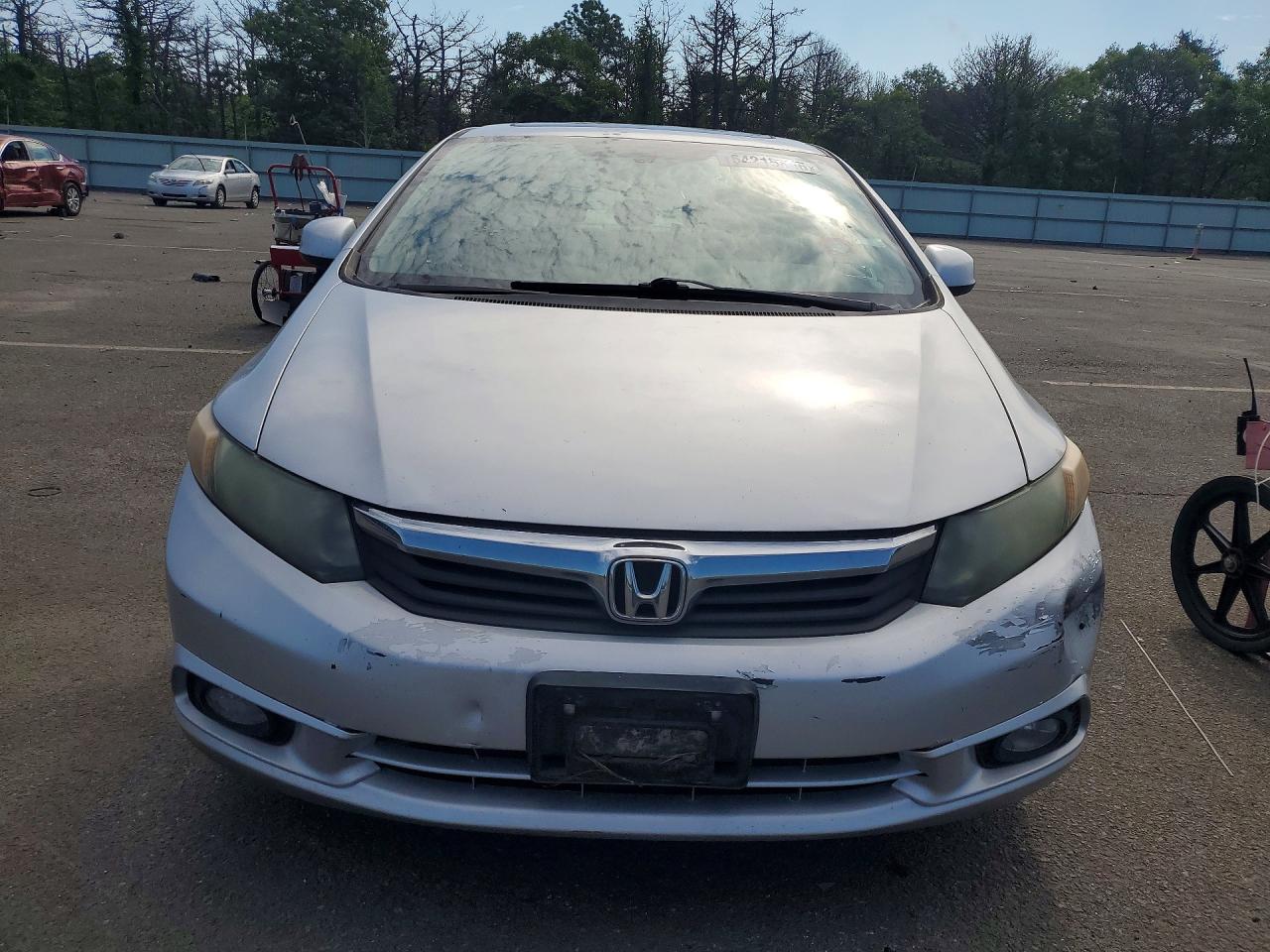 2012 Honda Civic Ex Серебряный vin: 19XFB2F81CE330383
