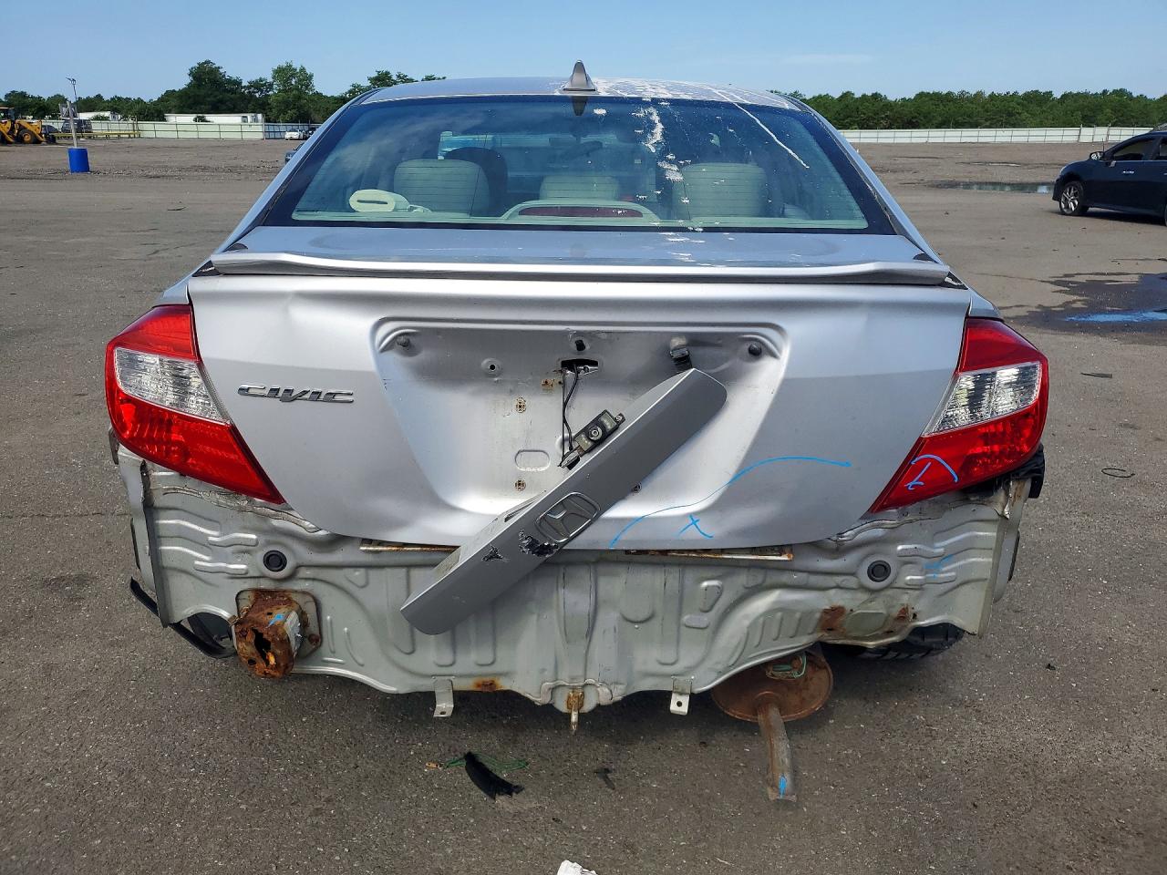 2012 Honda Civic Ex Серебряный vin: 19XFB2F81CE330383