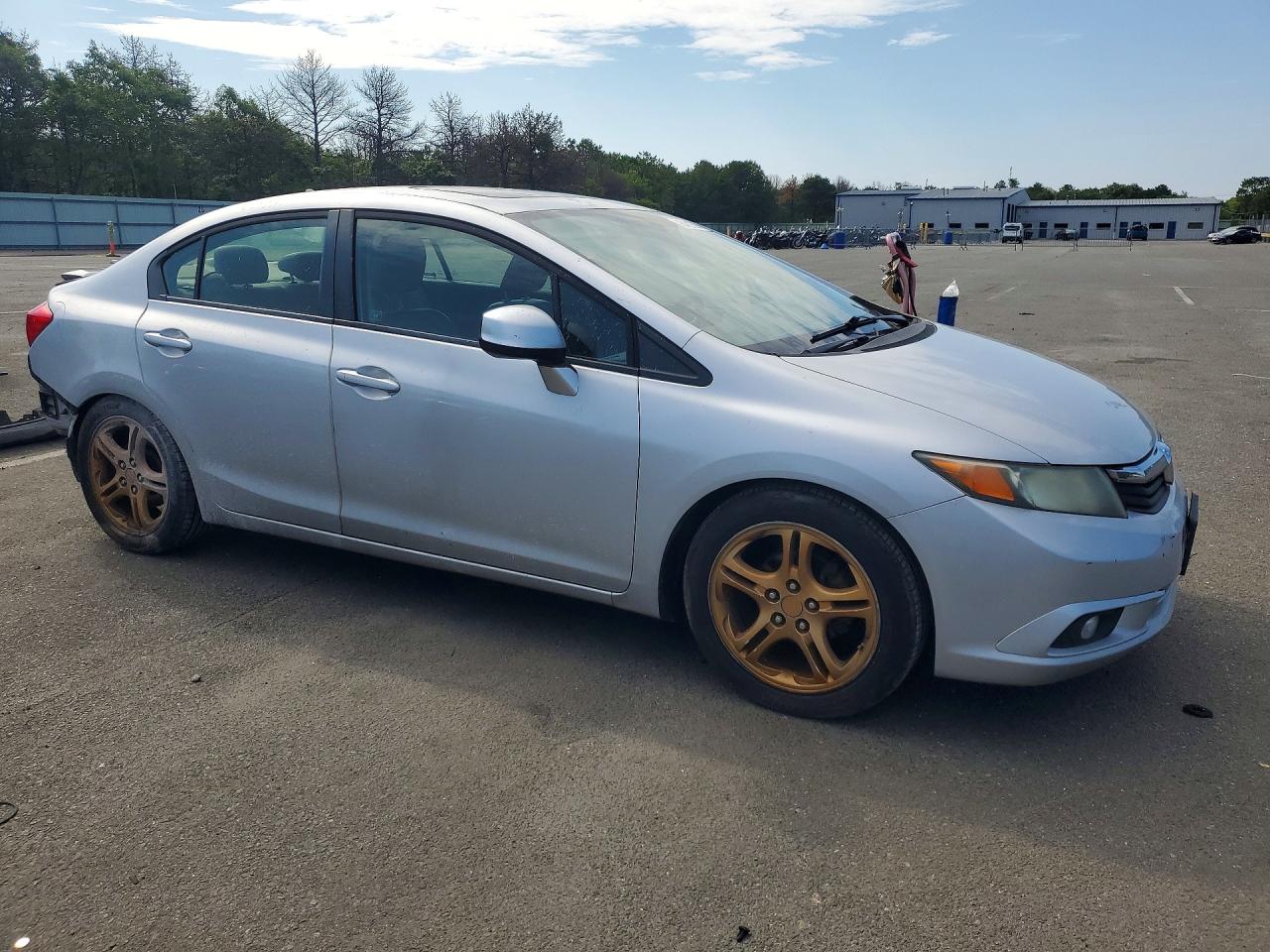 2012 Honda Civic Ex Серебряный vin: 19XFB2F81CE330383