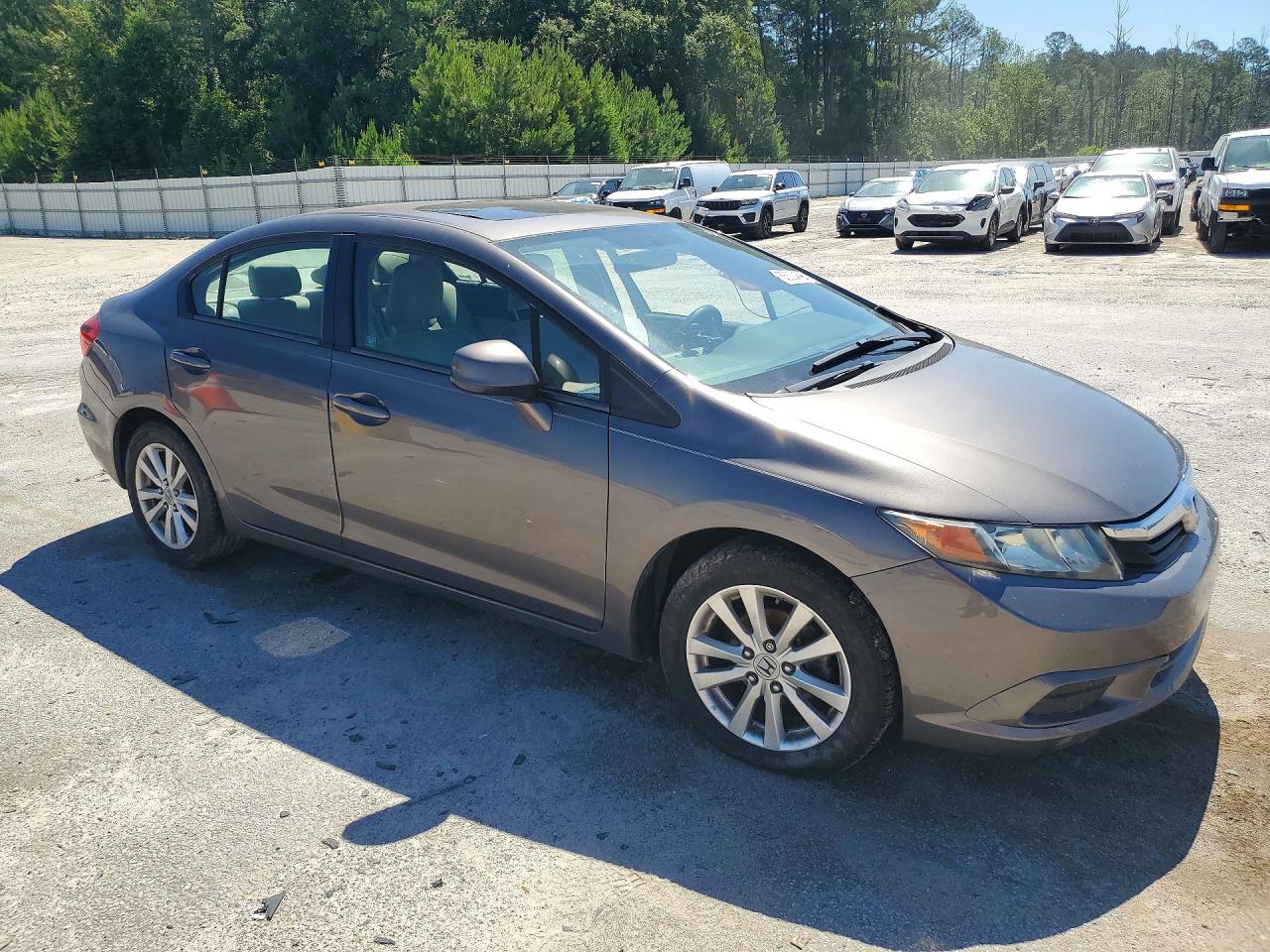 2012 Honda Civic Ex Gray vin: 19XFB2F81CE359642