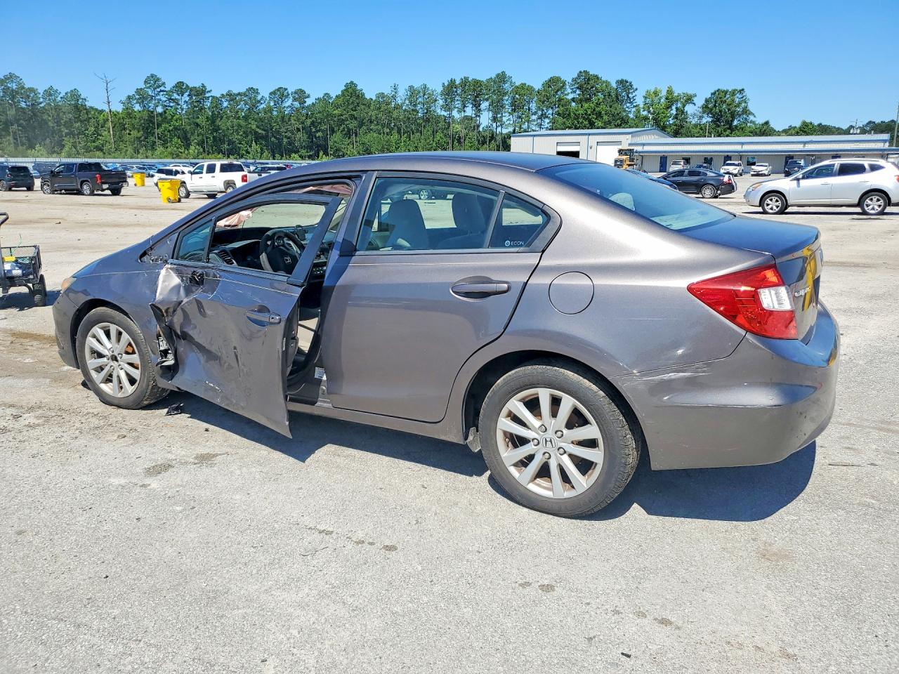 2012 Honda Civic Ex Gray vin: 19XFB2F81CE359642