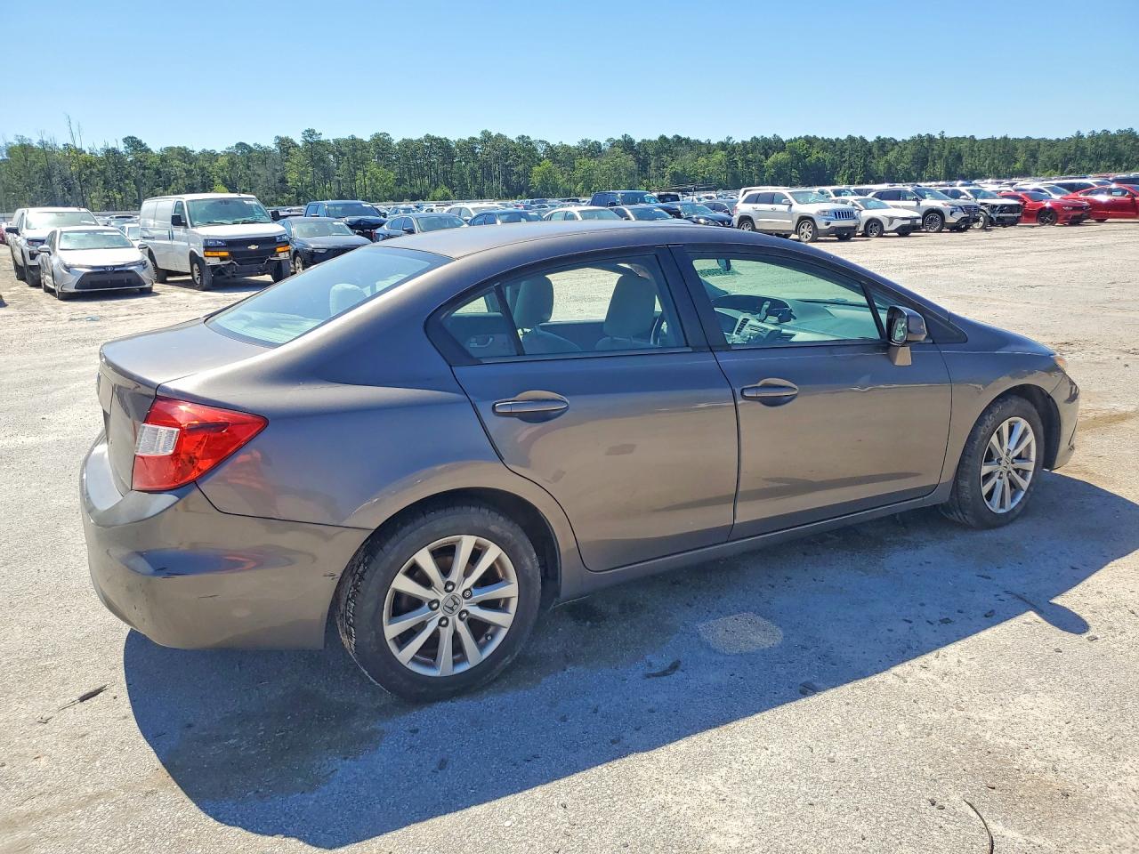 2012 Honda Civic Ex Gray vin: 19XFB2F81CE359642