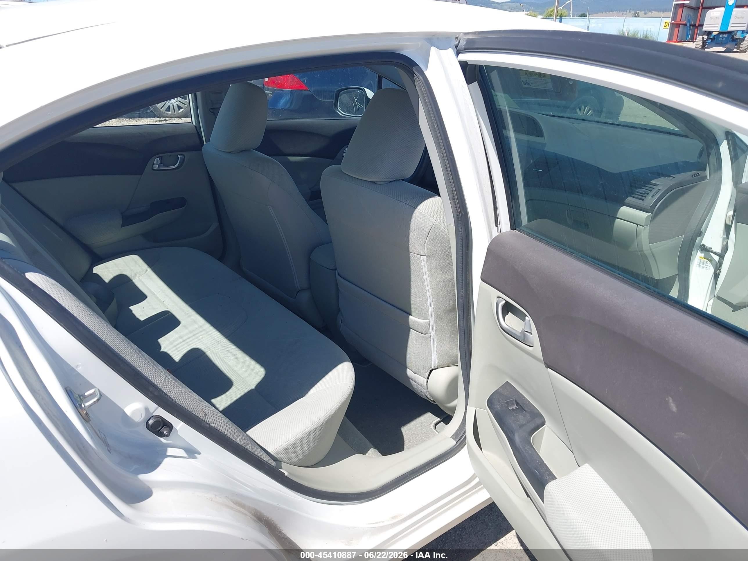 2012 Honda Civic Ex White vin: 19XFB2F81CE382497