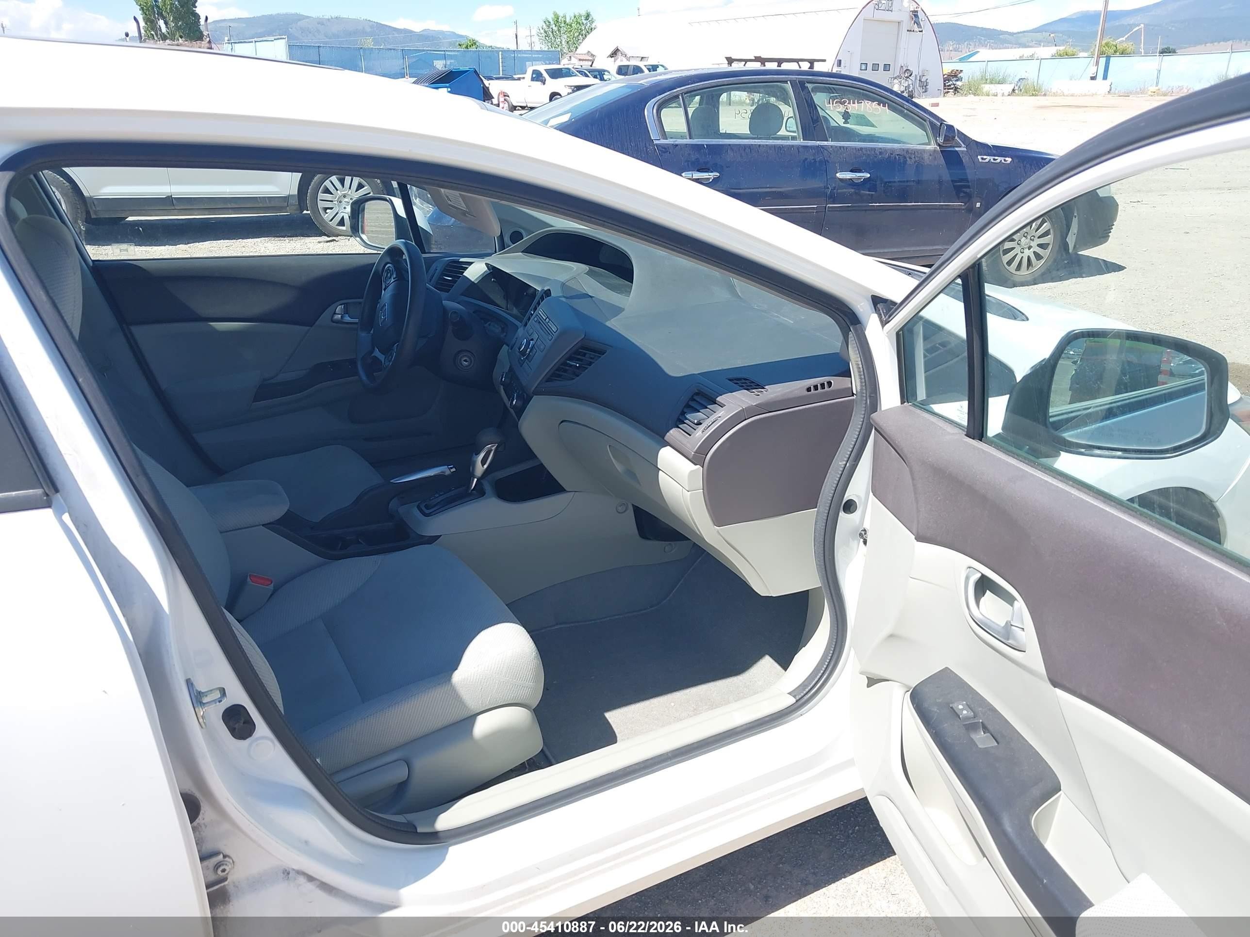 2012 Honda Civic Ex White vin: 19XFB2F81CE382497