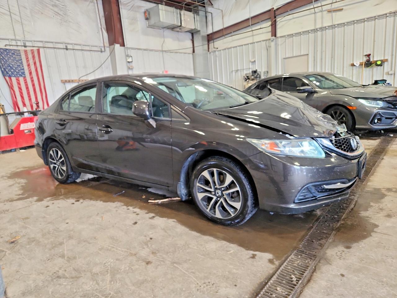 2013 Honda Civic Ex Brown vin: 19XFB2F81DE012815